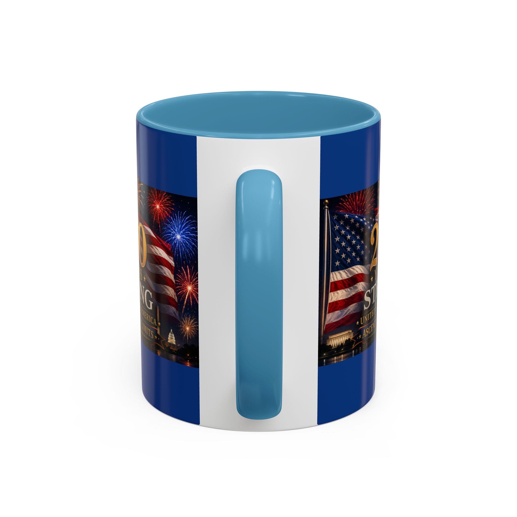 250 Years America Strong Coffee Mug — Patriotic USA Anniversary 11/15oz