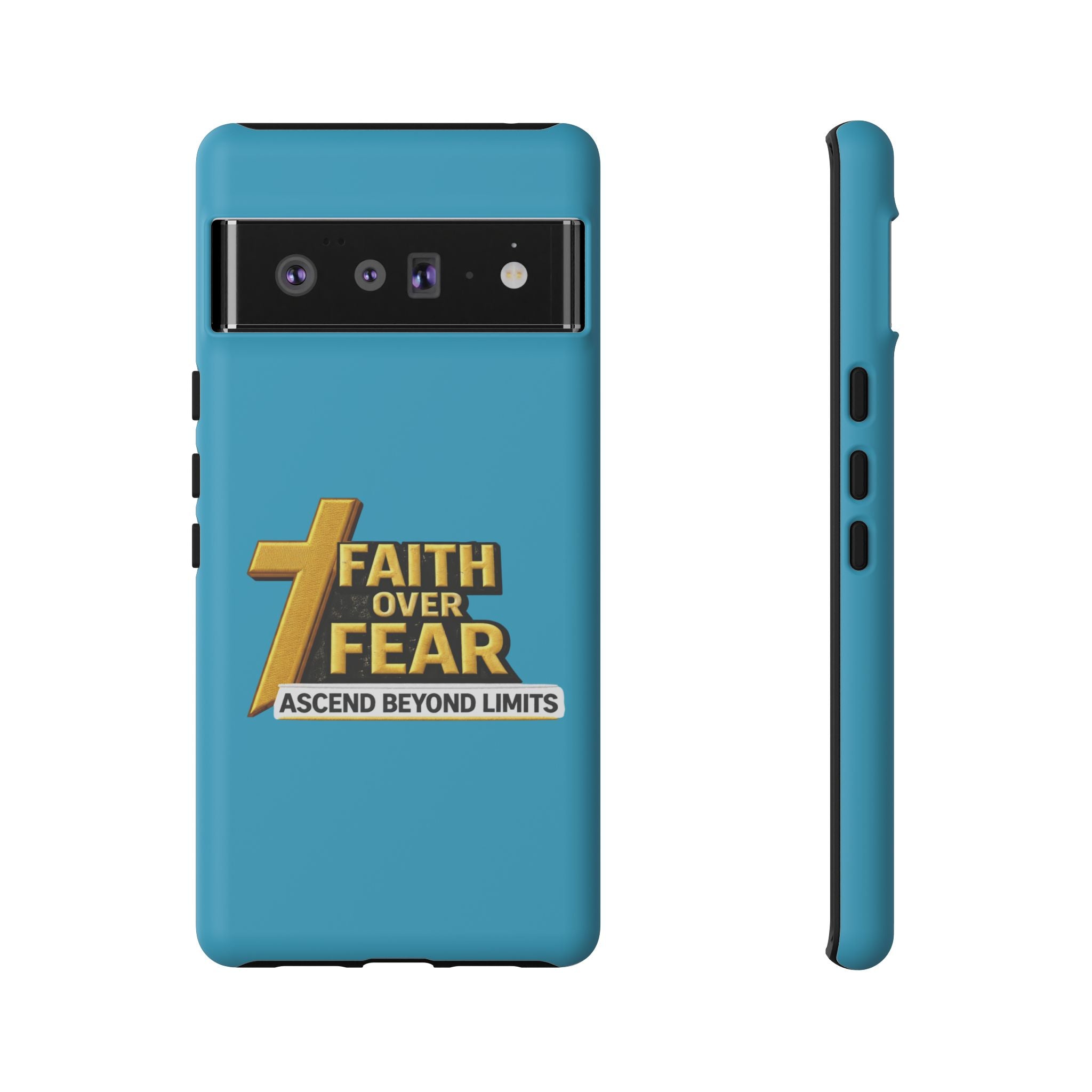 Faith Over Fear Tough Phone Case — "Ascend Beyond Limits" Inspirational Christian Protection