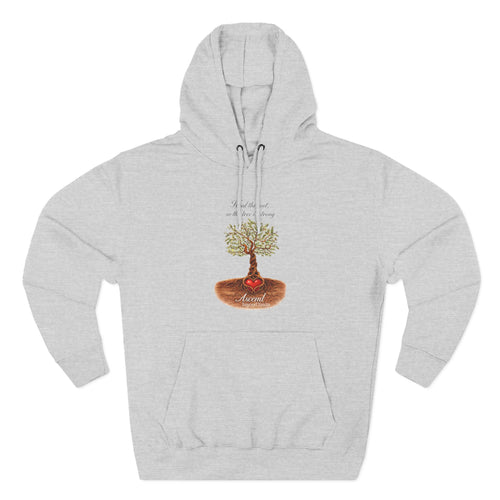 Ascend Beyond Limits Hoodie — 'Heal the Root' Tree Graphic Fleece Hoodie