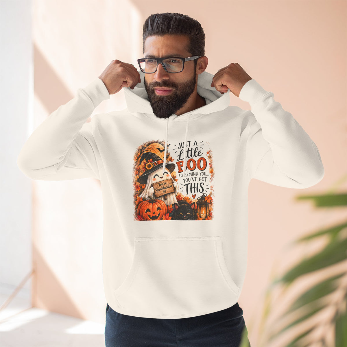 Just a Little Boo — Encouraging Halloween Hoodie