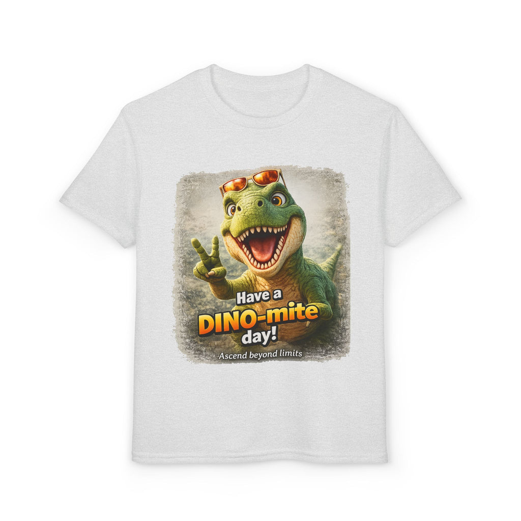 Youth T-Shirt — "Have a DINO-mite Day!" Dinosaur Graphic Tee