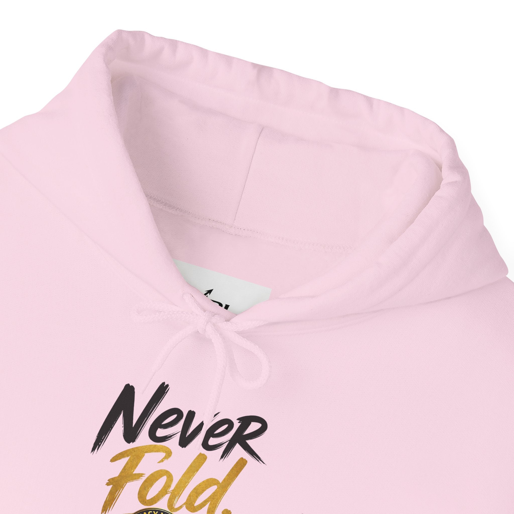 Never Fold Hoodie — 'God Has You' Faith Graphic Sweatshirt