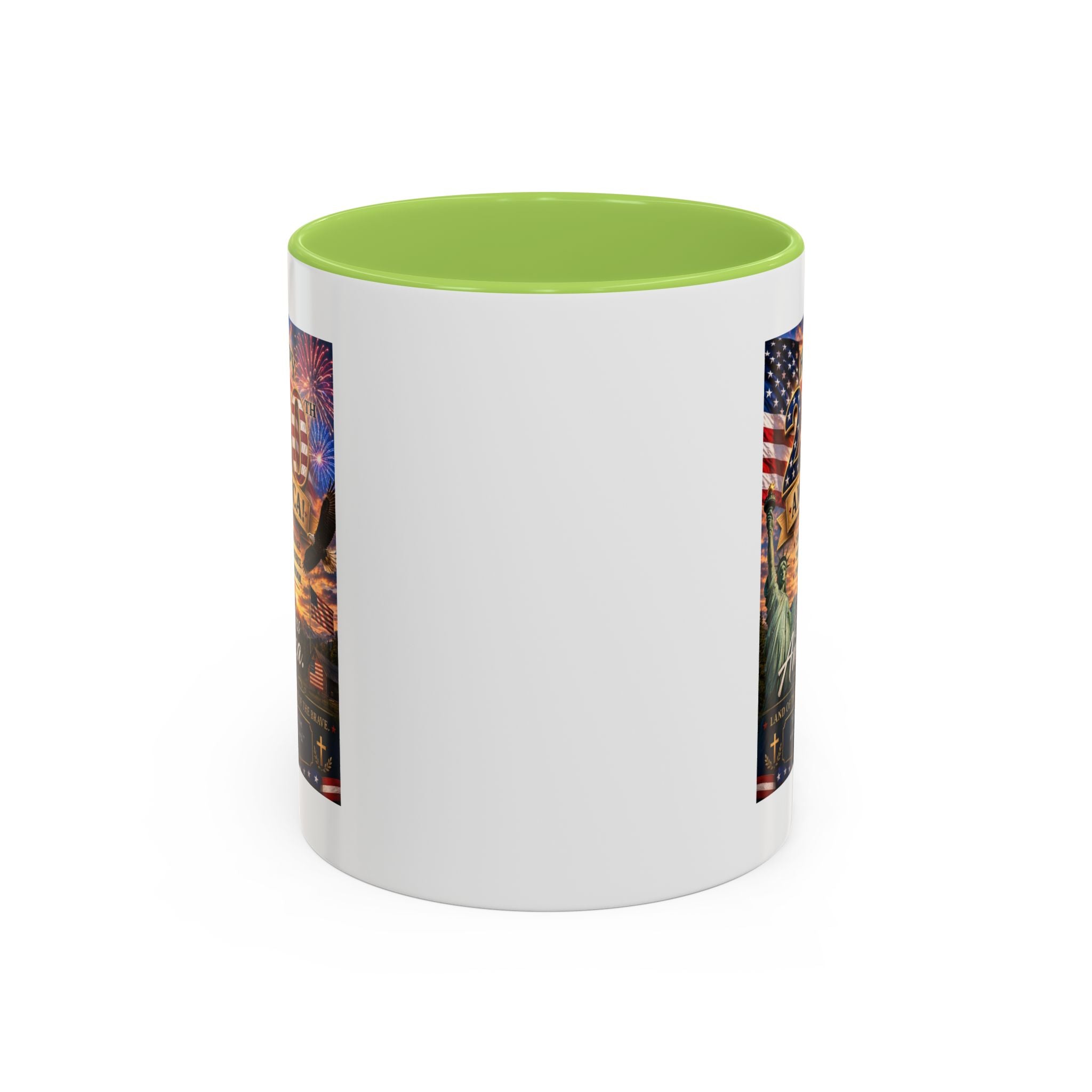Patriotic Coffee Mug - "Happy 250 America!" Anniversary Design