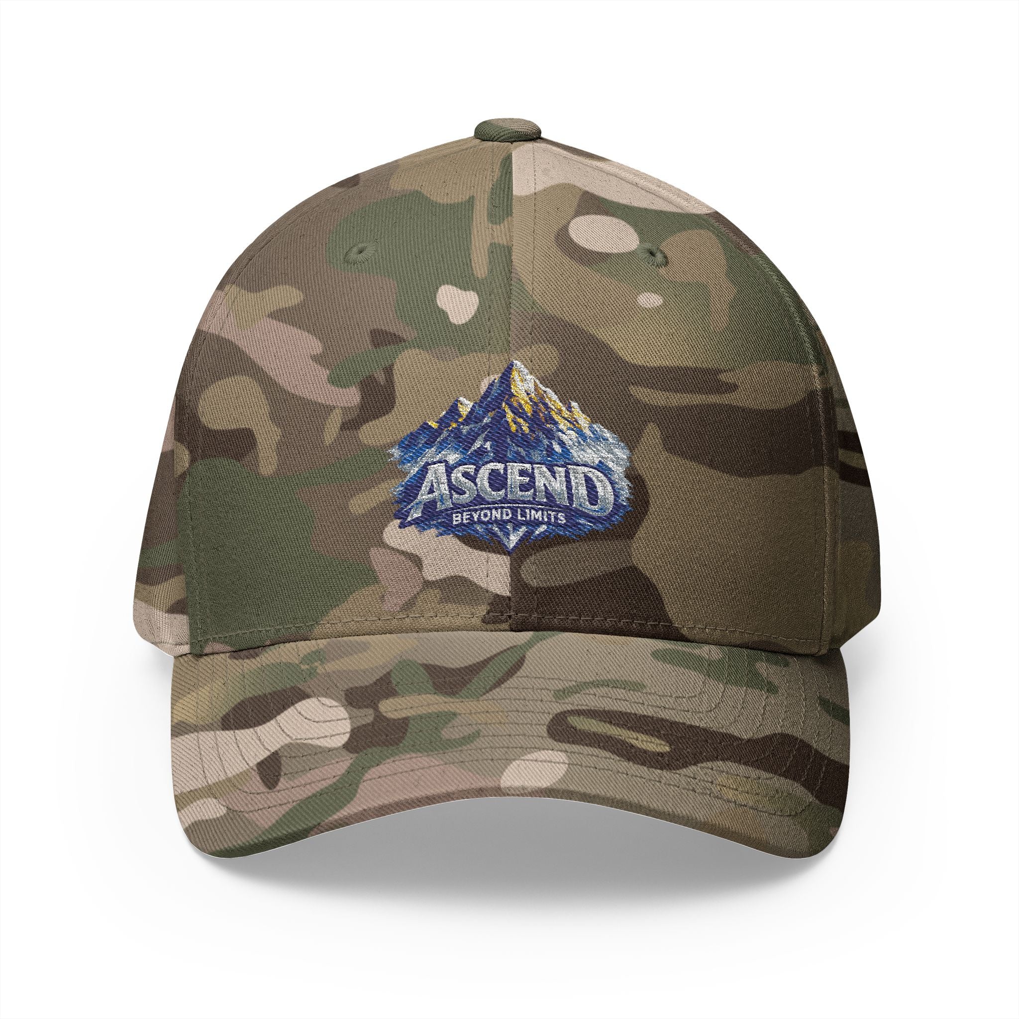 Ascend Mountain Embroidered Hat — 'Together We Rise' Closed-Back Cap