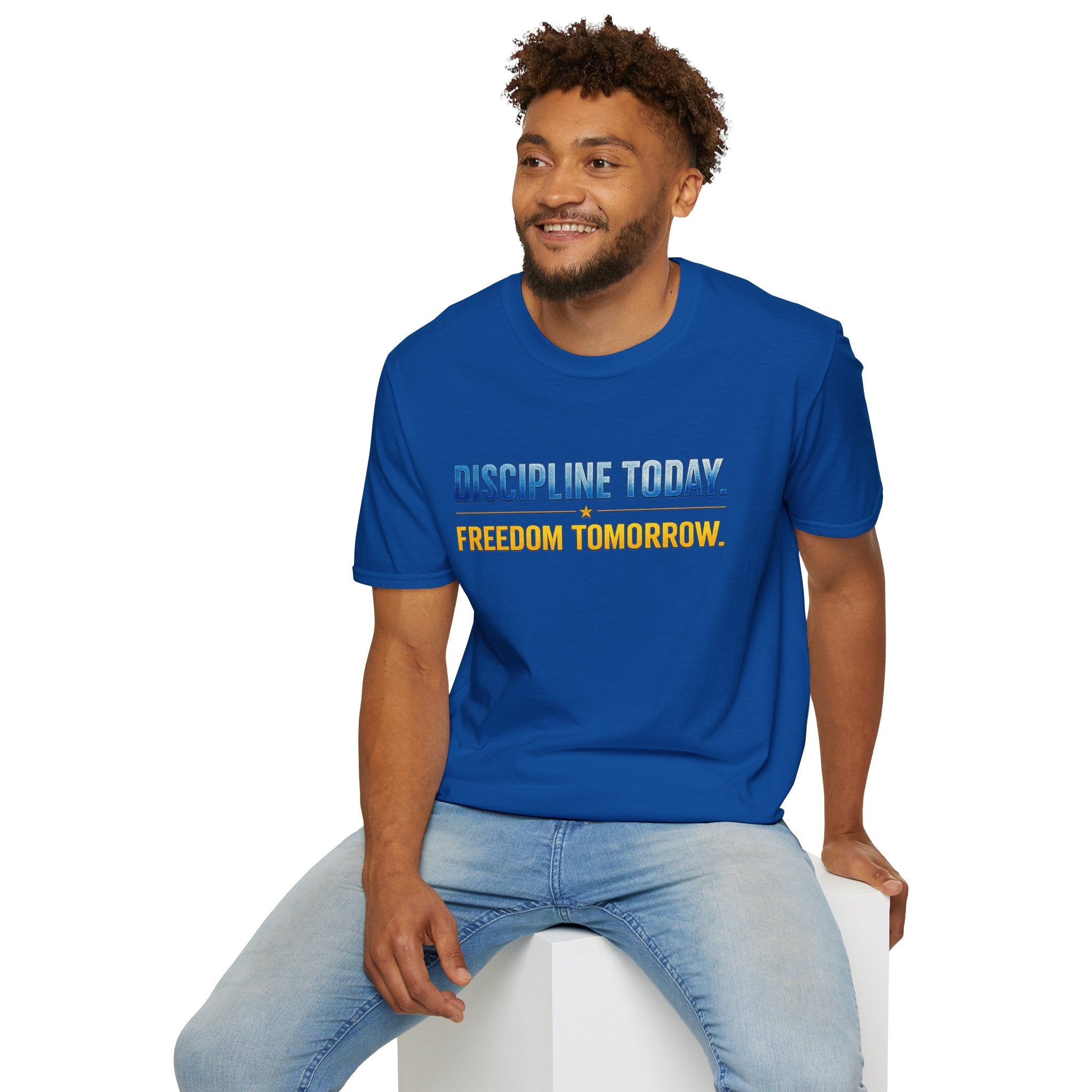 Discipline Today, Freedom Tomorrow T-Shirt — Legacy Mindset Lion Graphic