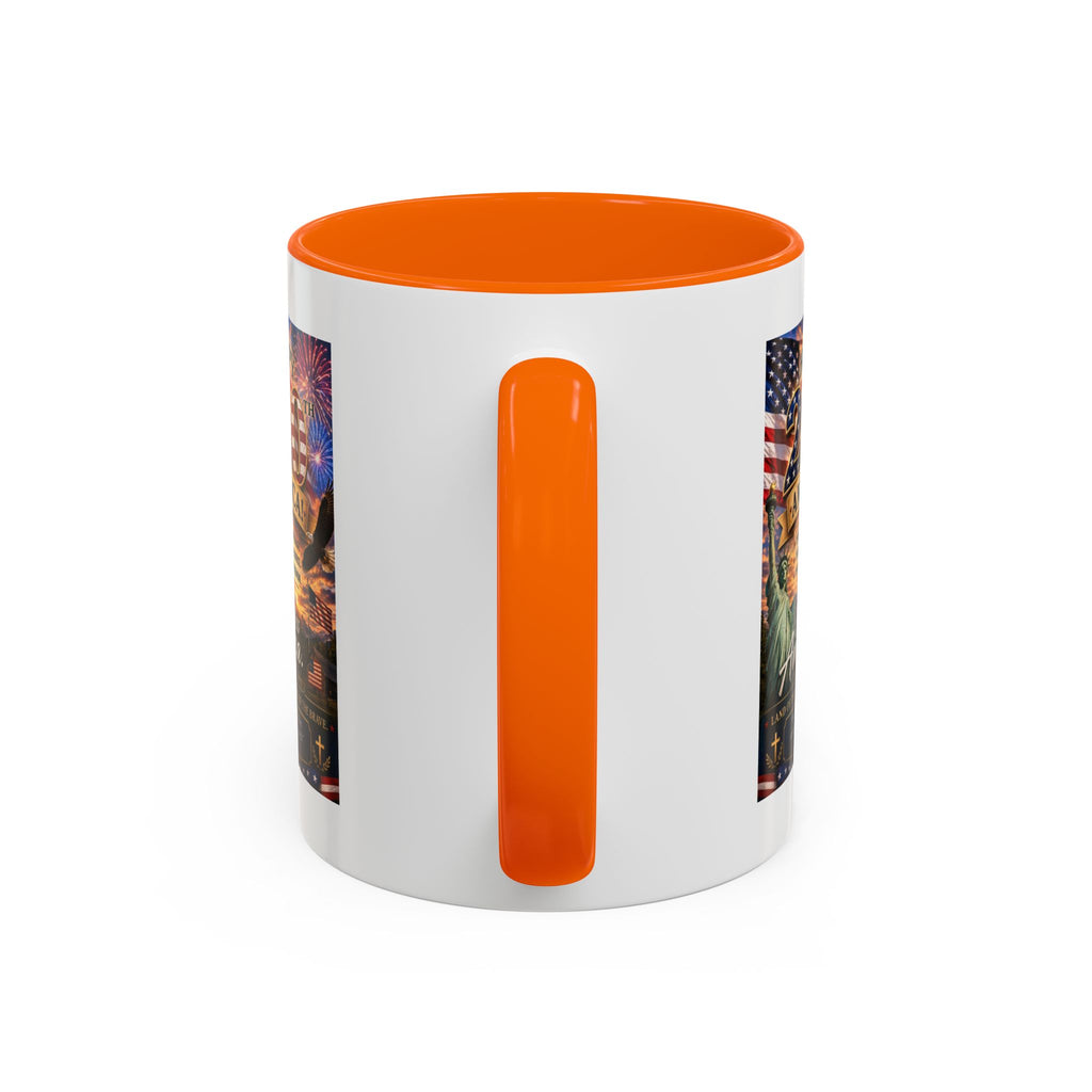 Patriotic Coffee Mug - "Happy 250 America!" Anniversary Design