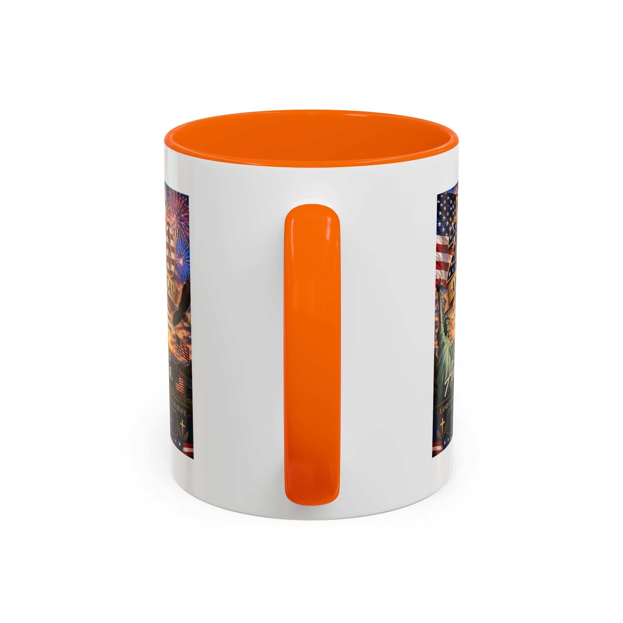 Patriotic Coffee Mug - "Happy 250 America!" Anniversary Design