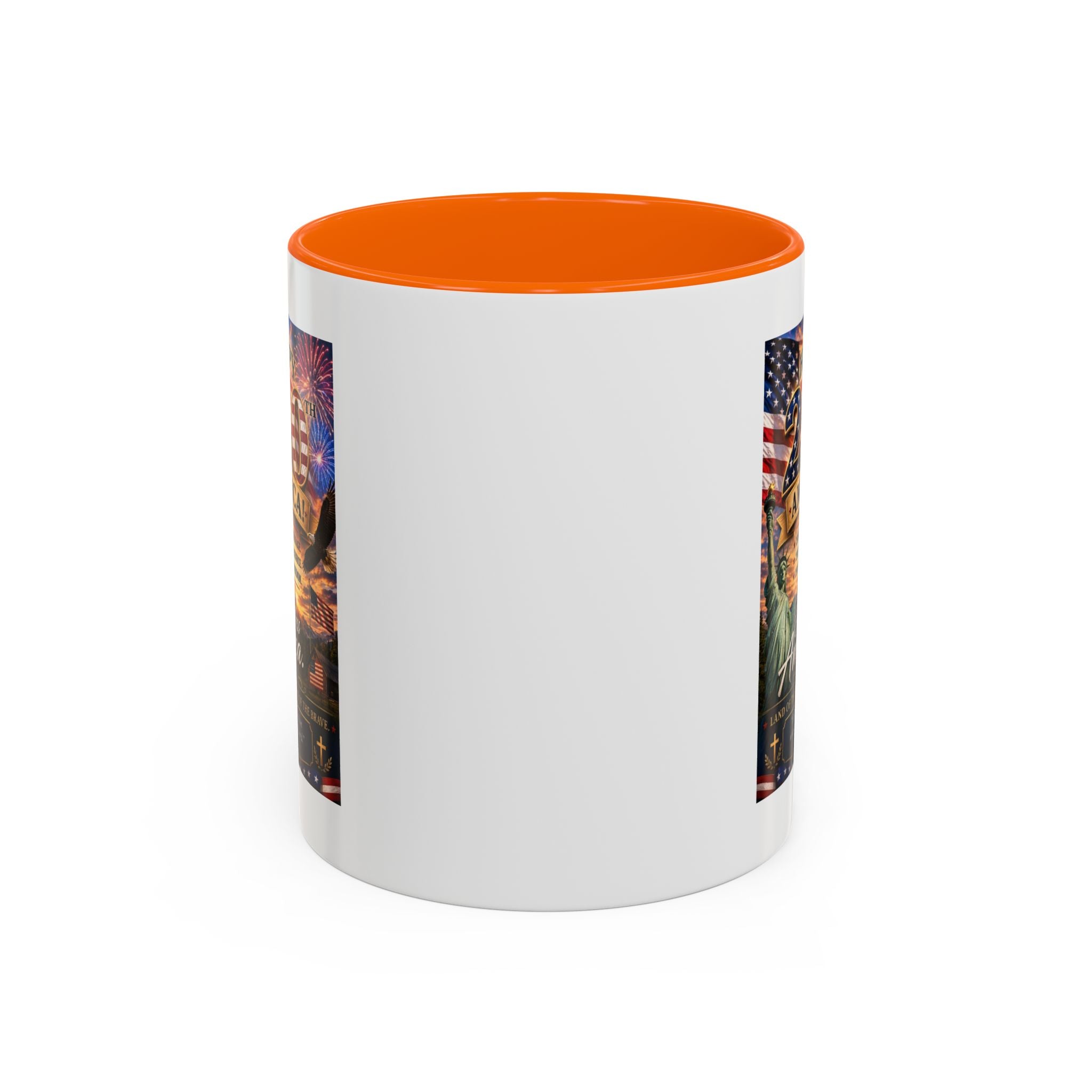 Patriotic Coffee Mug - "Happy 250 America!" Anniversary Design
