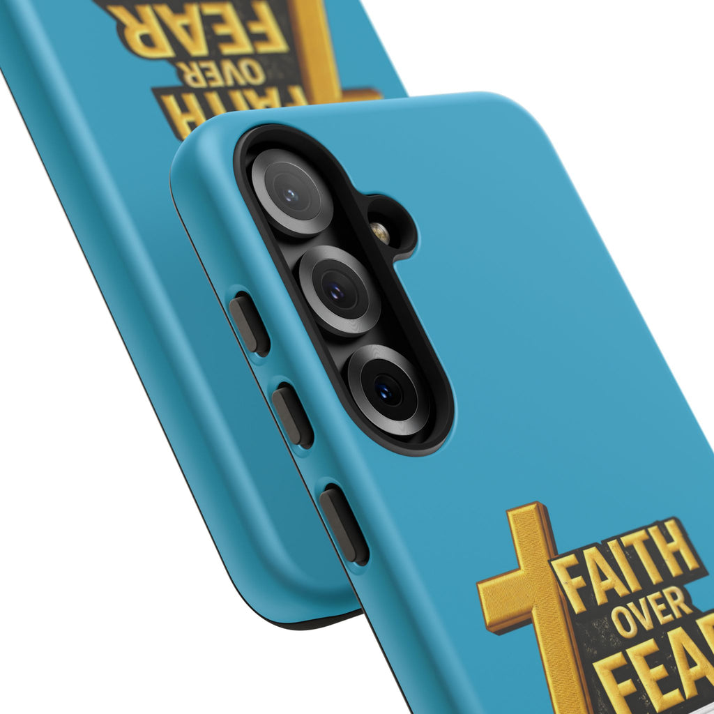 Faith Over Fear Tough Phone Case — "Ascend Beyond Limits" Inspirational Christian Protection