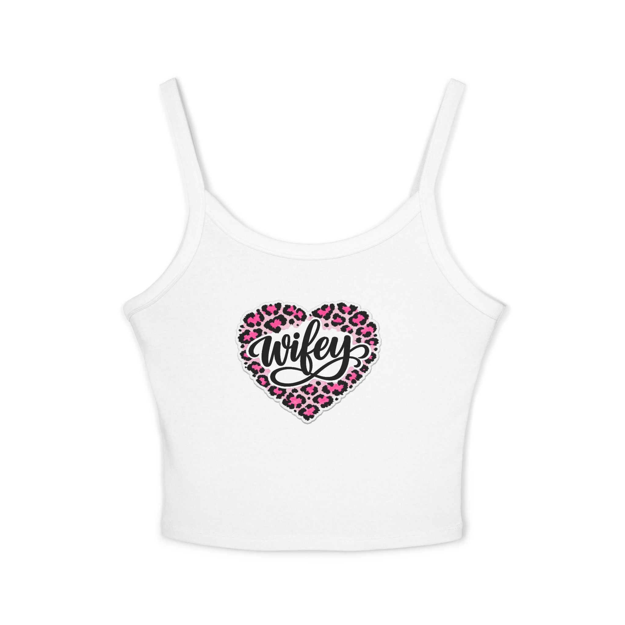 Women's 'Wifey' Leopard Heart Tank Top