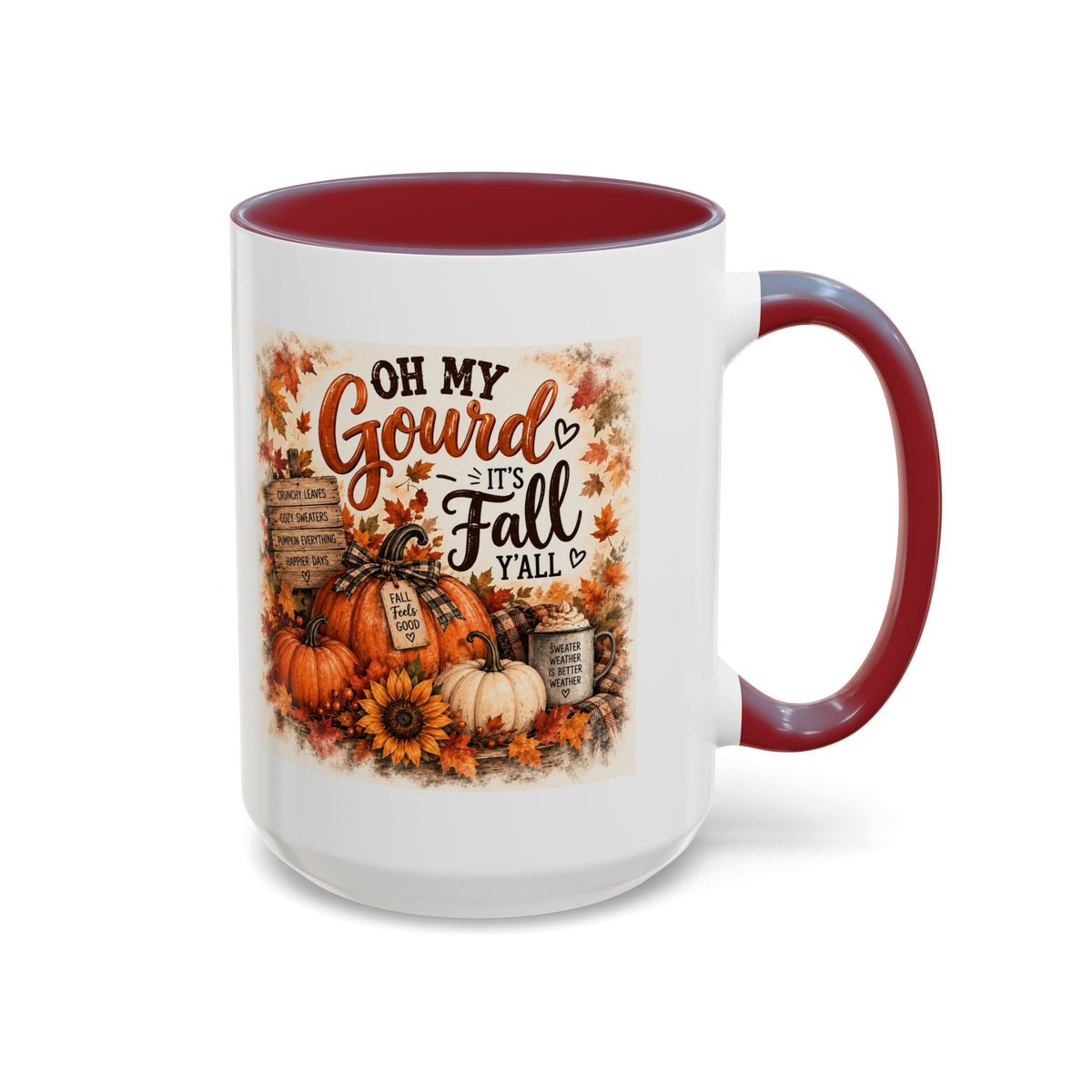 Oh My Gourd, It's Fall Y'all — Autumn Accent Mug
