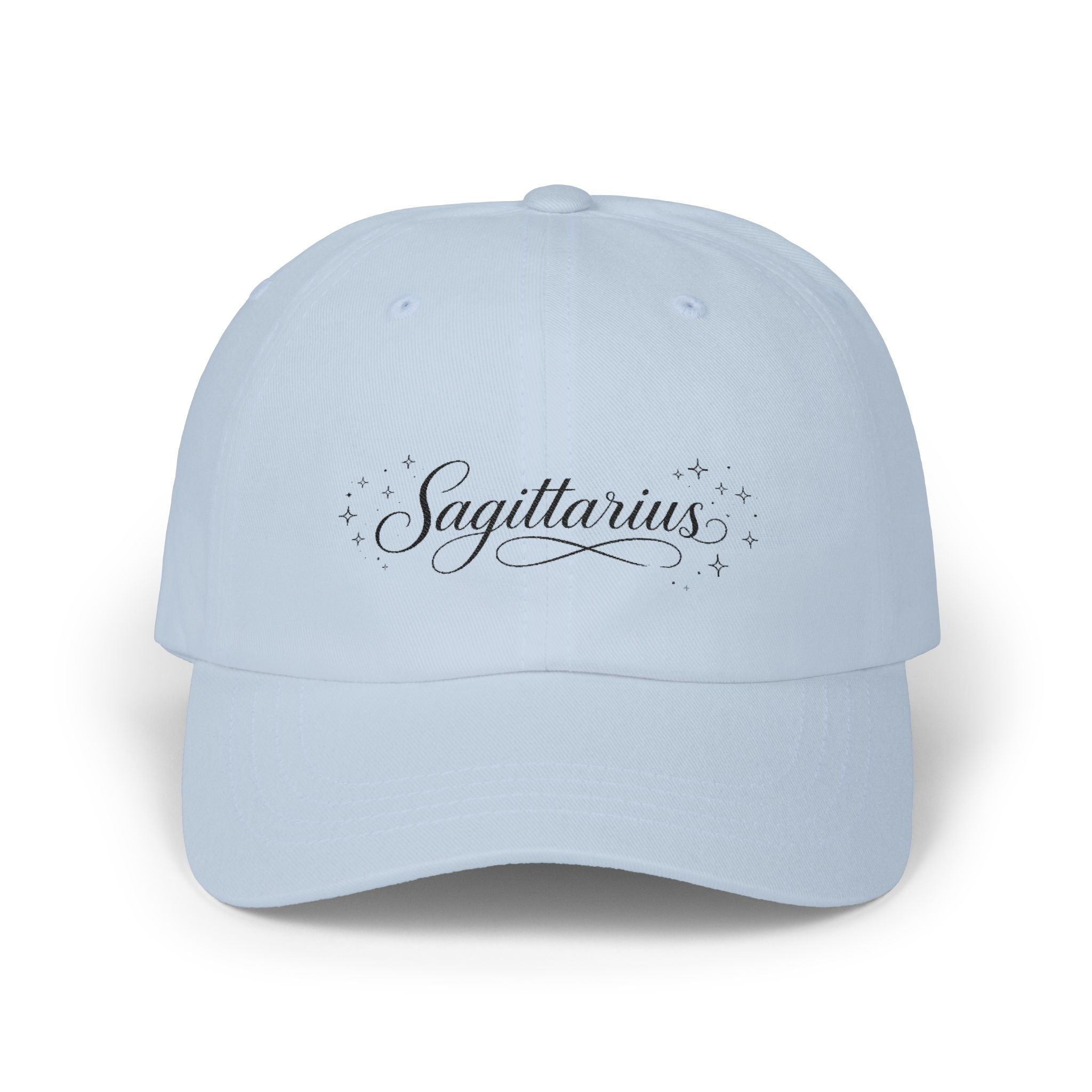 Sagittarius Dad Cap — Astrological Script Baseball Hat