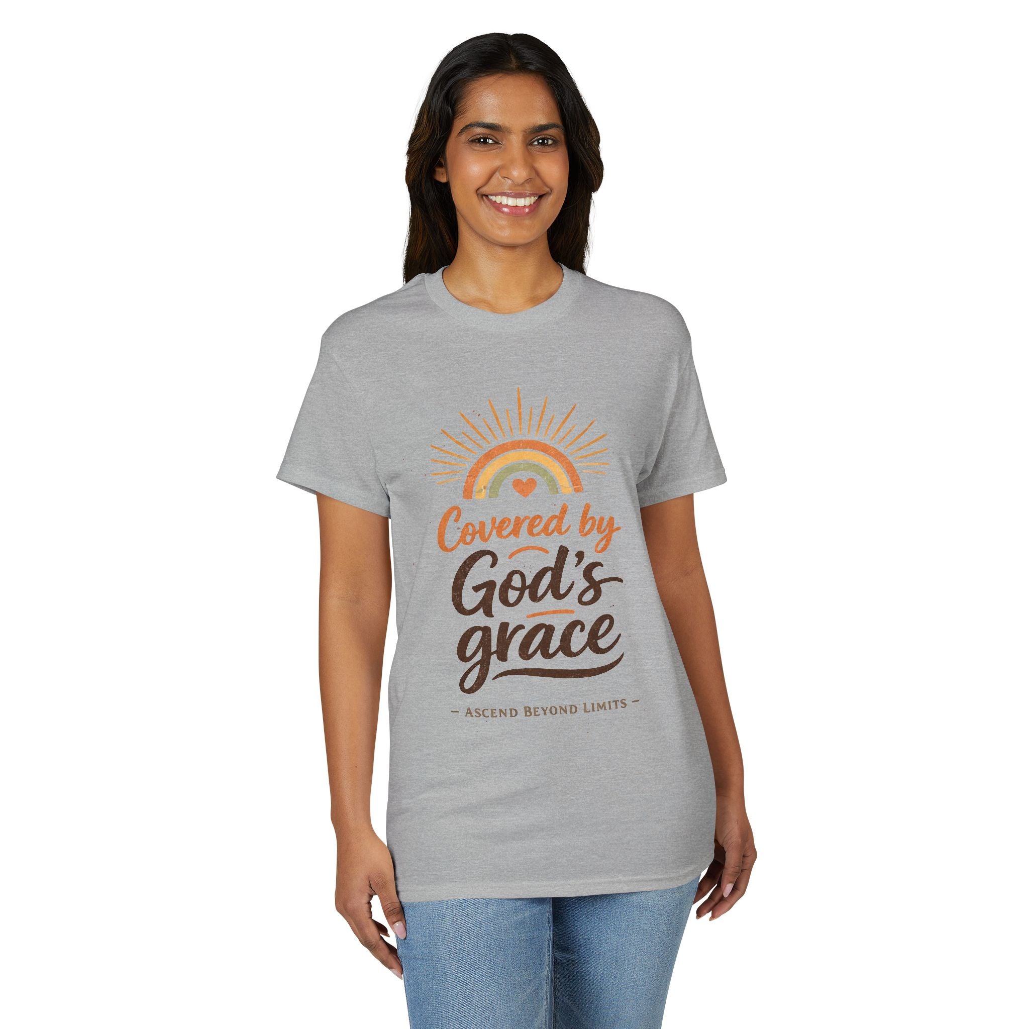 Covered by God's Grace T-Shirt — Christian Faith Inspirational Tee