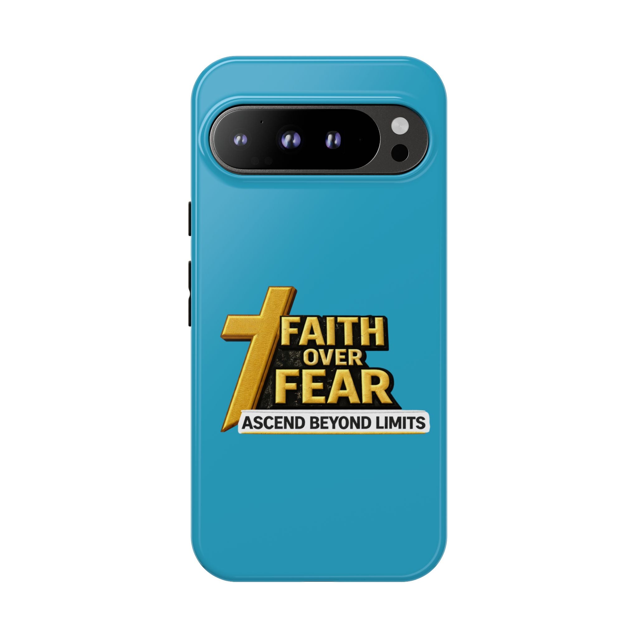 Faith Over Fear Tough Phone Case — "Ascend Beyond Limits" Inspirational Christian Protection
