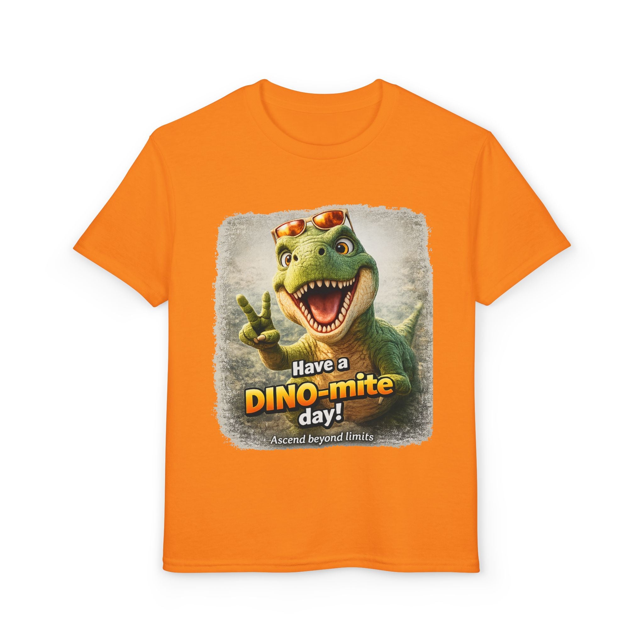 Youth T-Shirt — "Have a DINO-mite Day!" Dinosaur Graphic Tee