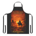 Cowboy Sunset Apron — "Every sunset teaches you to rise again" Kitchen Apron
