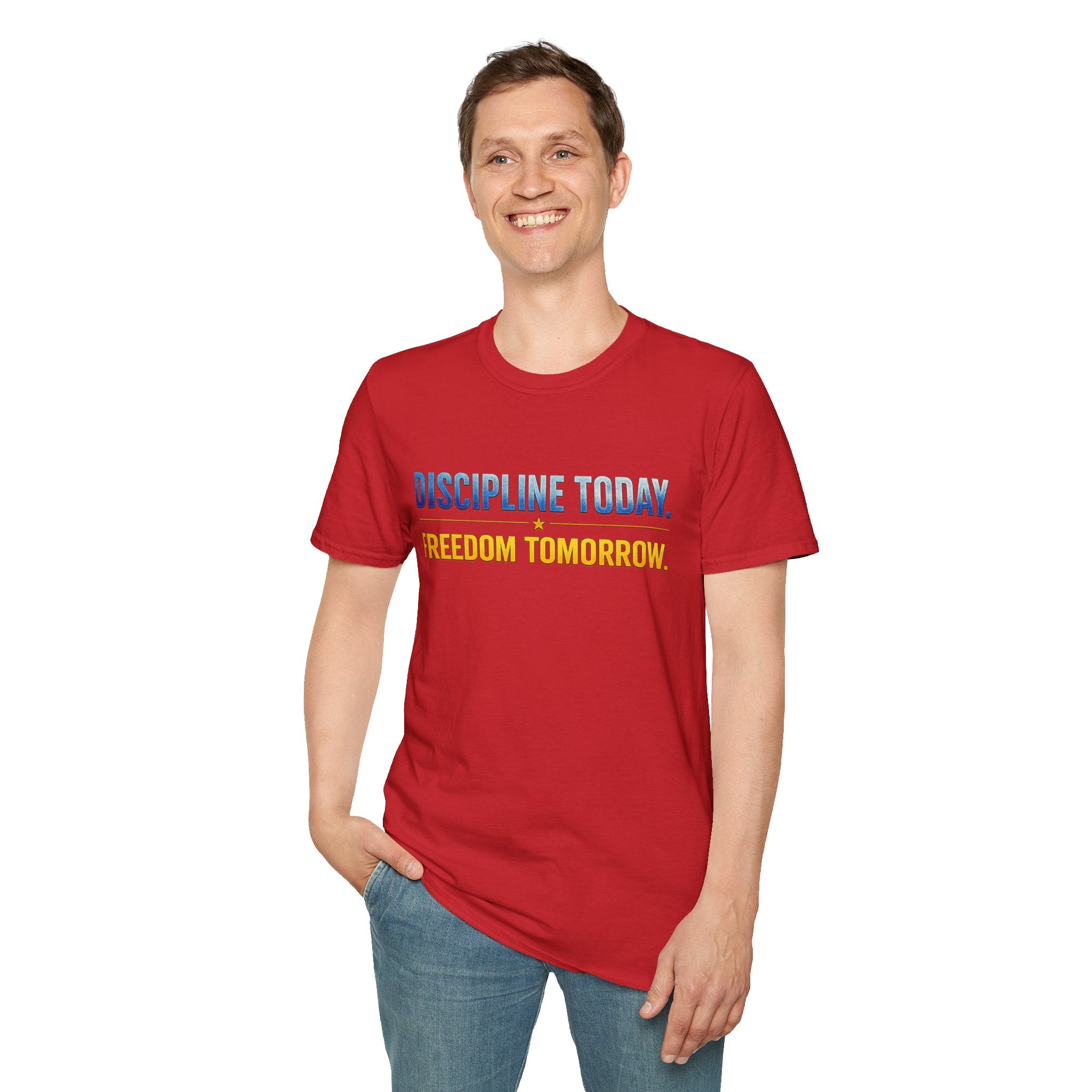Discipline Today, Freedom Tomorrow T-Shirt — Legacy Mindset Lion Graphic