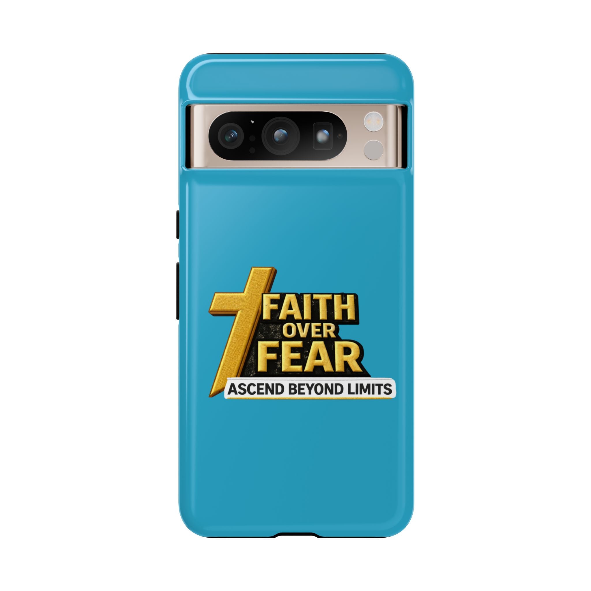 Faith Over Fear Tough Phone Case — "Ascend Beyond Limits" Inspirational Christian Protection