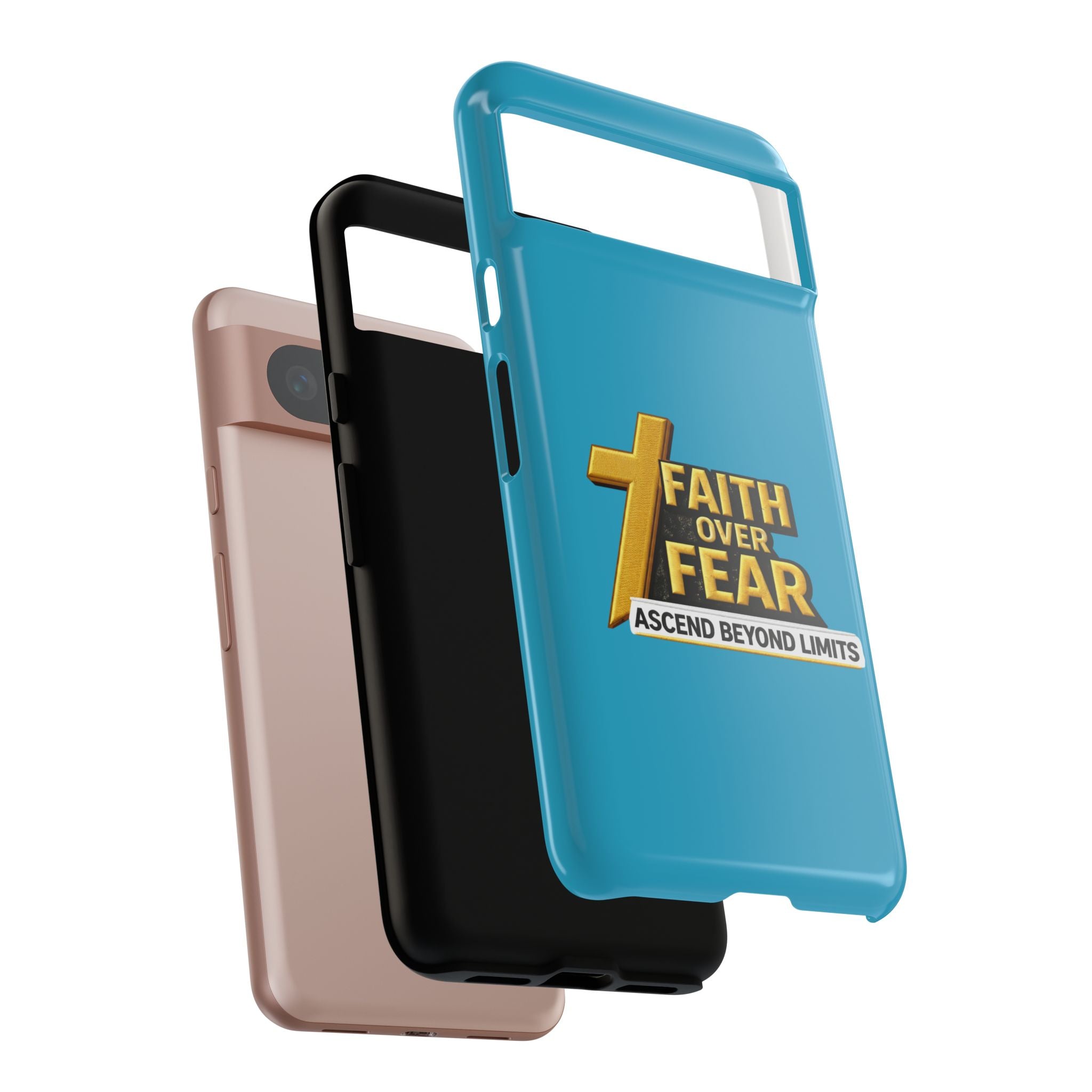 Faith Over Fear Tough Phone Case — "Ascend Beyond Limits" Inspirational Christian Protection