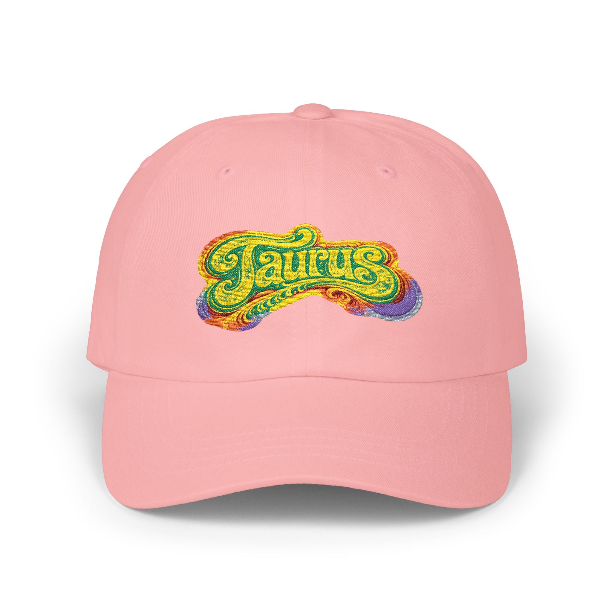 Taurus hat— Retro Psychedelic Zodiac Baseball Hat