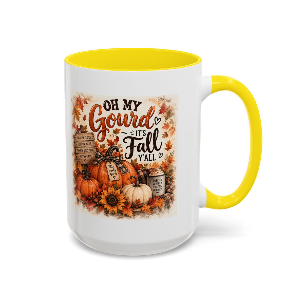 Oh My Gourd, It's Fall Y'all — Autumn Accent Mug