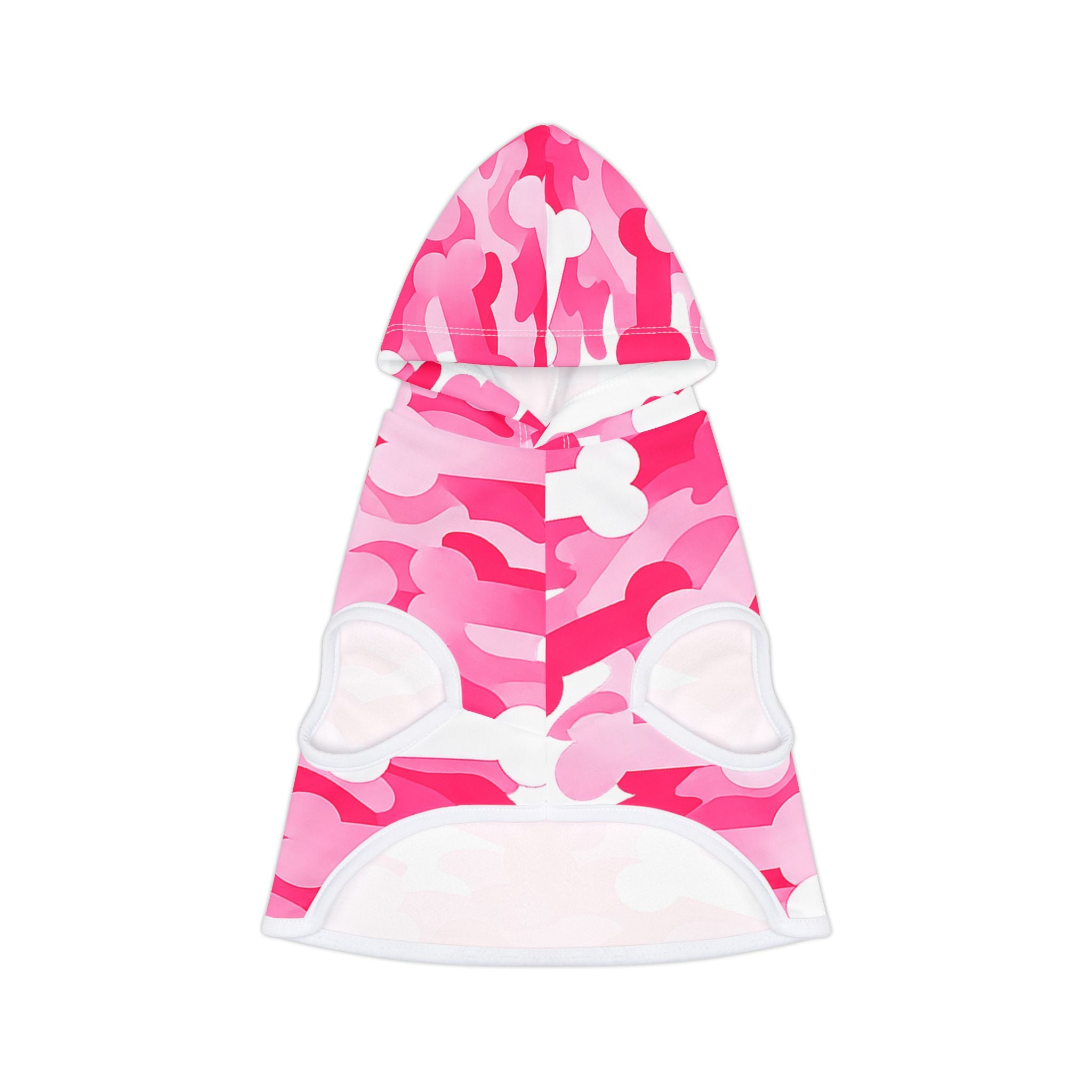 Pink Bone Camo Pet Hoodie - Cute Camouflage Dog & Cat Hooded Sweatshirt