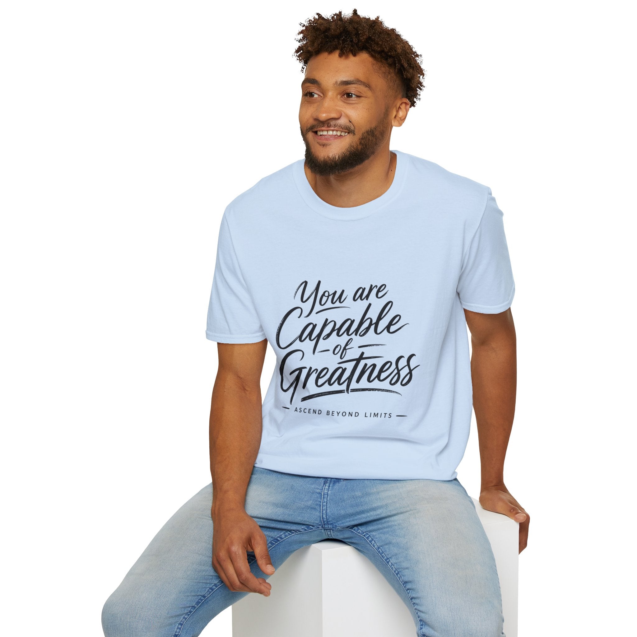 "You Are Capable of Greatness" – Inspirational Graphic Tee