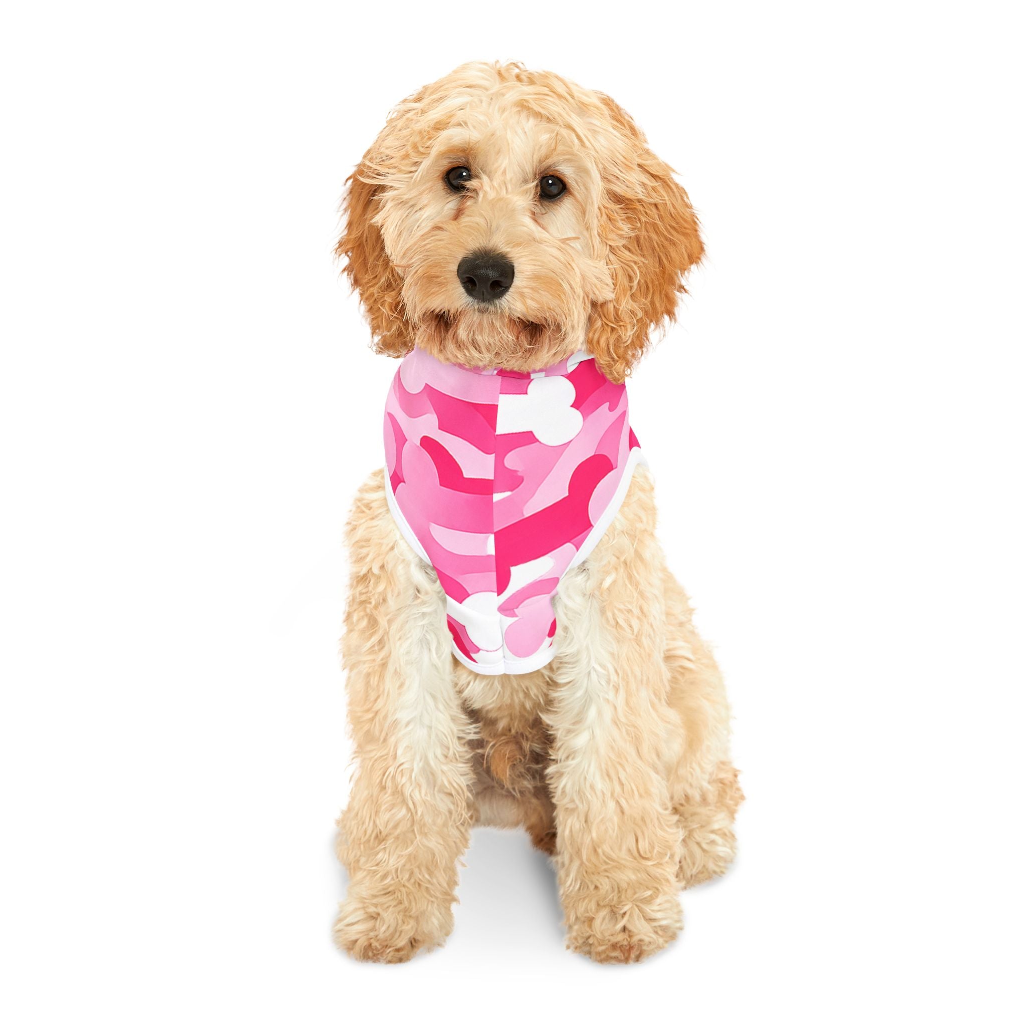 Pink Bone Camo Pet Hoodie - Cute Camouflage Dog & Cat Hooded Sweatshirt