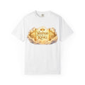 Yashua Is King T‑Shirt — Heavenly Gold Faith Tee (Back: "Ascend beyond limits")