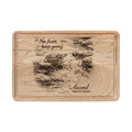 9in x 6in Engraved Turtle Cutting Board — “No fear, keep going” Motivational Kitchen decor Gift
