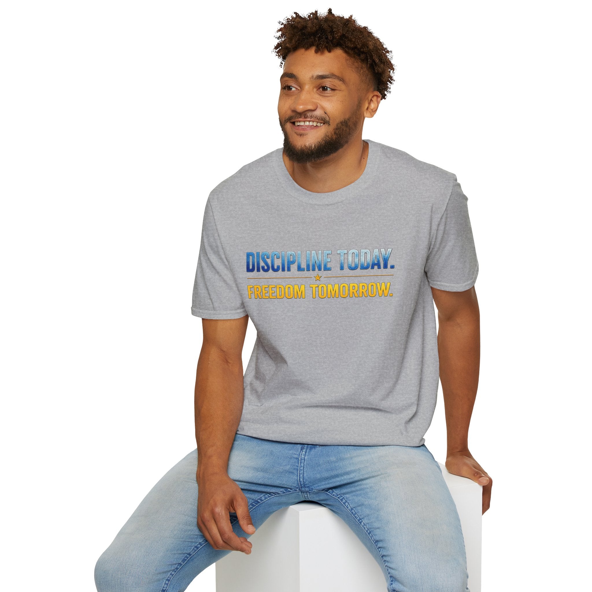 Discipline Today, Freedom Tomorrow T-Shirt — Legacy Mindset Lion Graphic