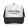 Trust the Timing Trucker Cap – Inspirational Mesh Baseball Hat