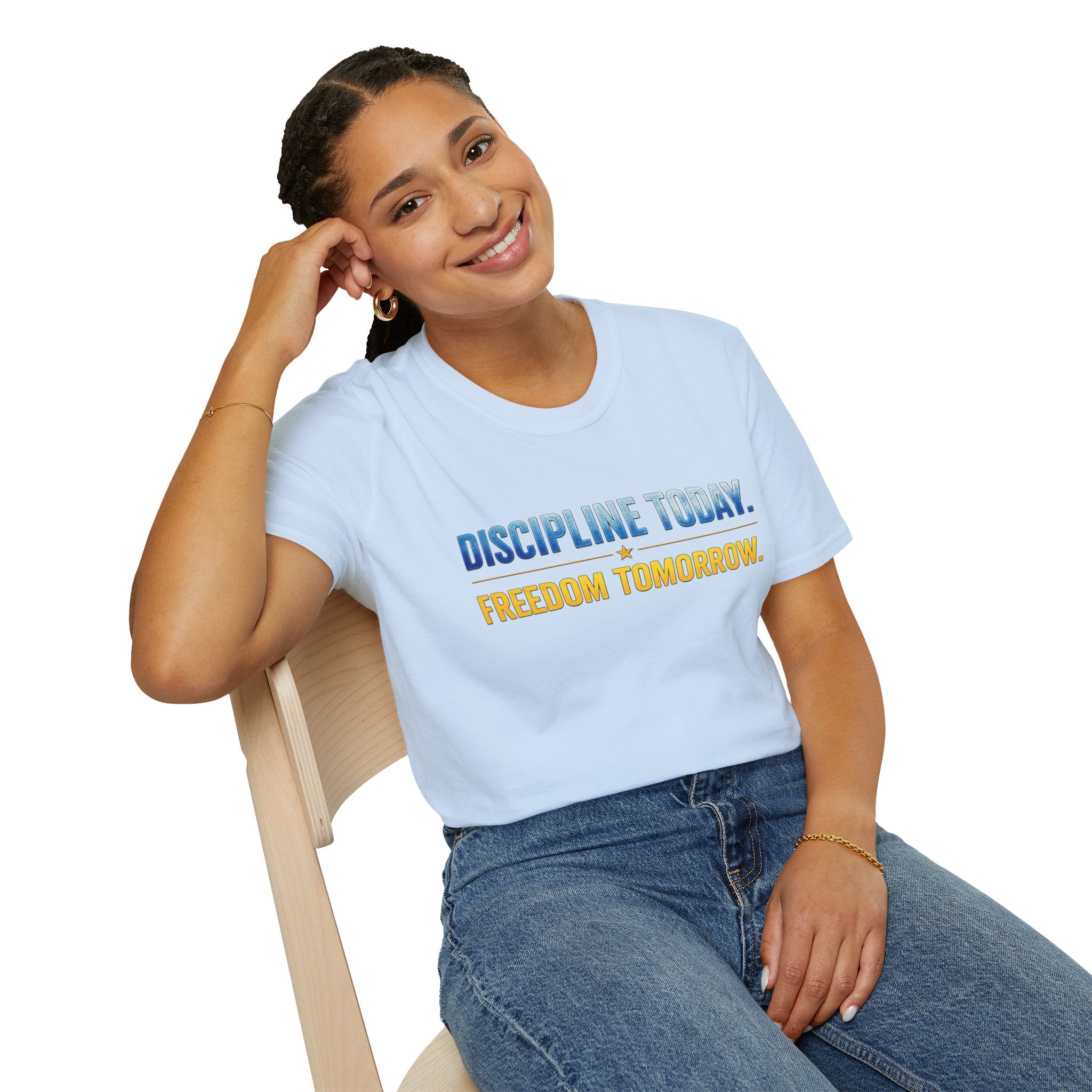 Discipline Today, Freedom Tomorrow T-Shirt — Legacy Mindset Lion Graphic