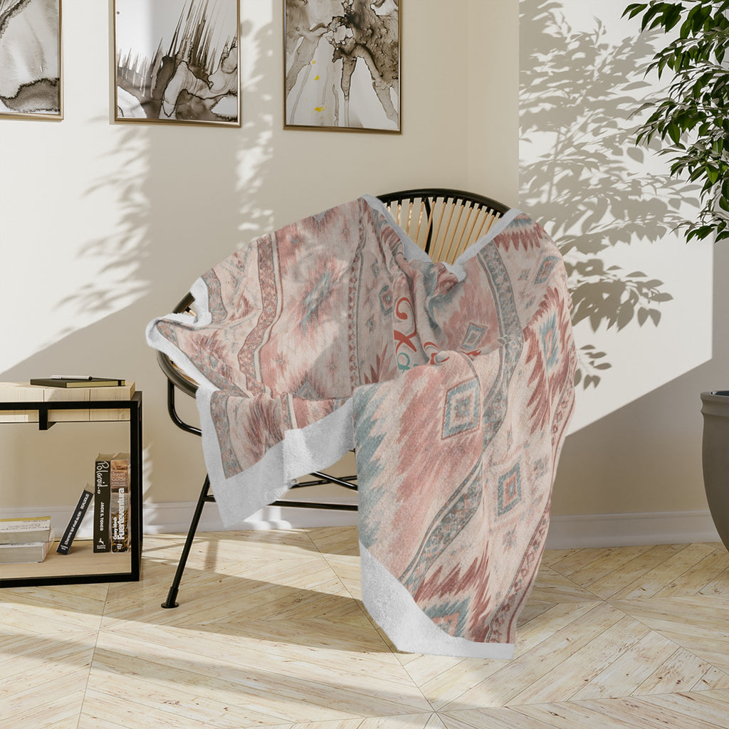 Find Your Tribe Boho Throw Blanket — Southwestern Pattern Velveteen Microfiber