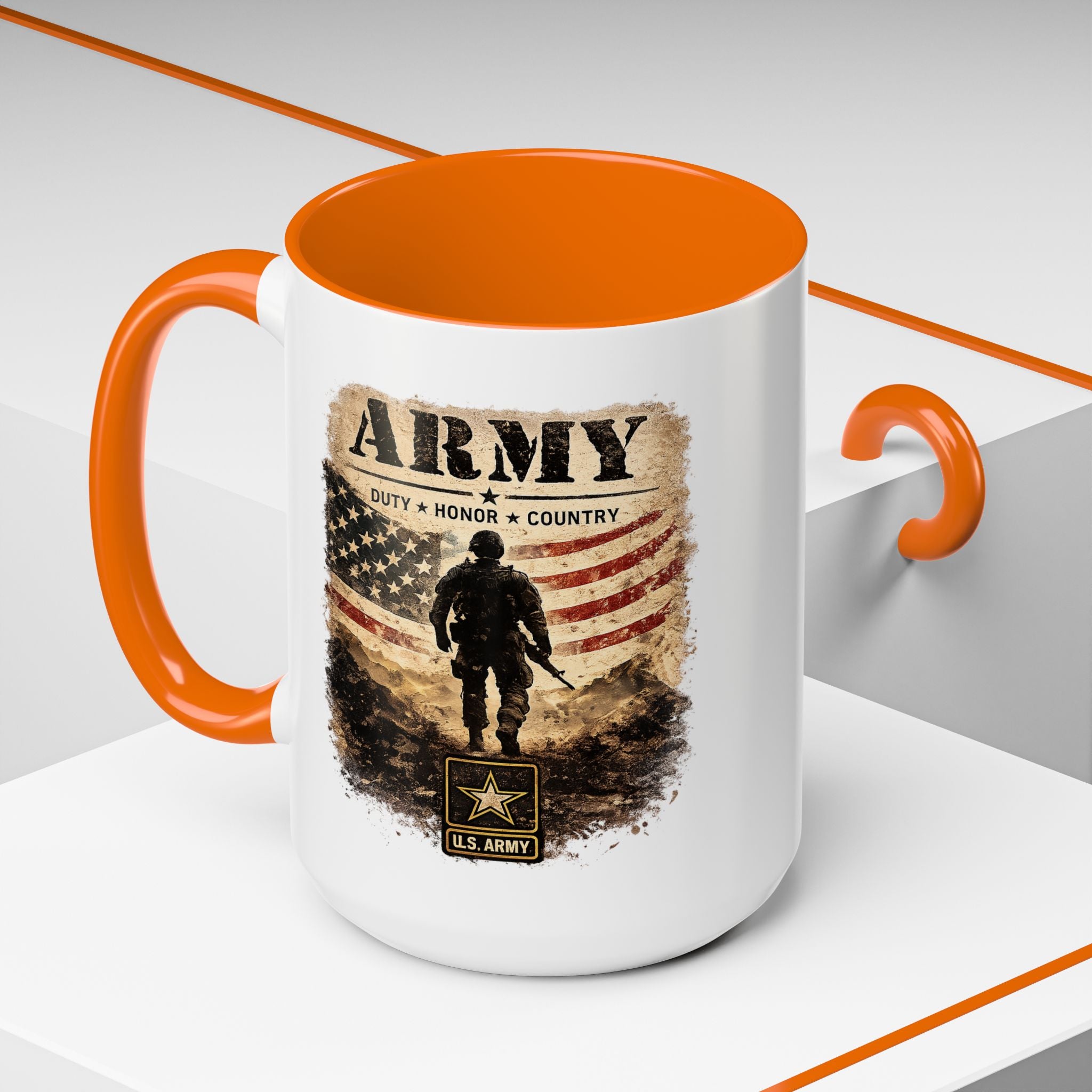 Army Military Tribute Accent Mug (11/15oz)