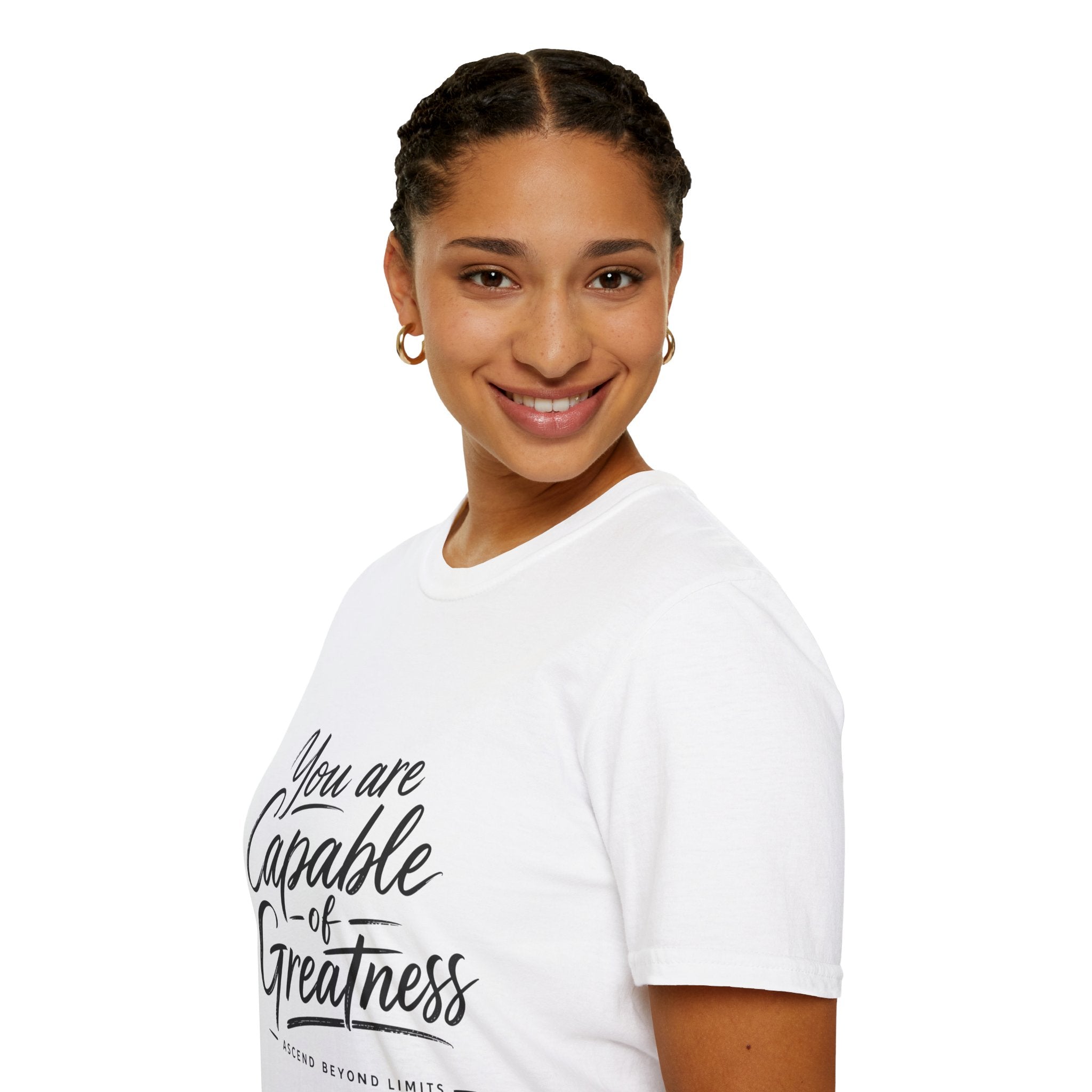 "You Are Capable of Greatness" – Inspirational Graphic Tee