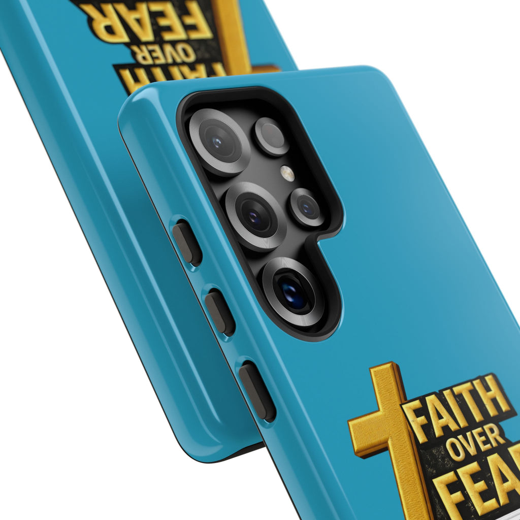 Faith Over Fear Tough Phone Case — "Ascend Beyond Limits" Inspirational Christian Protection