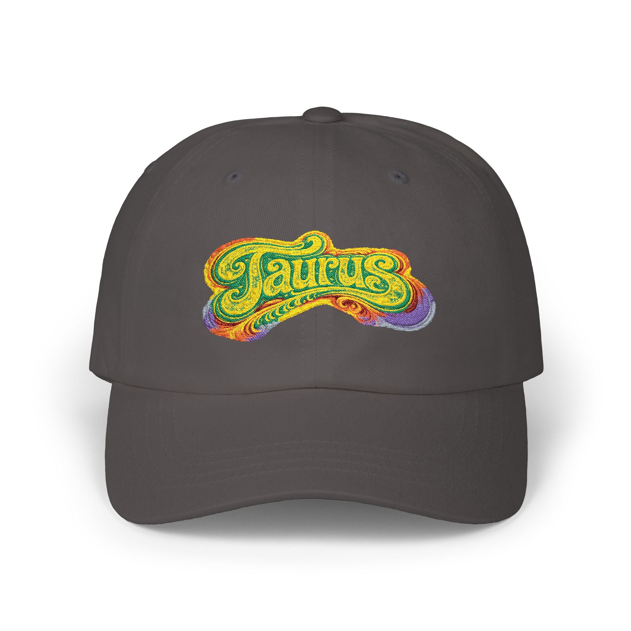 Taurus hat— Retro Psychedelic Zodiac Baseball Hat