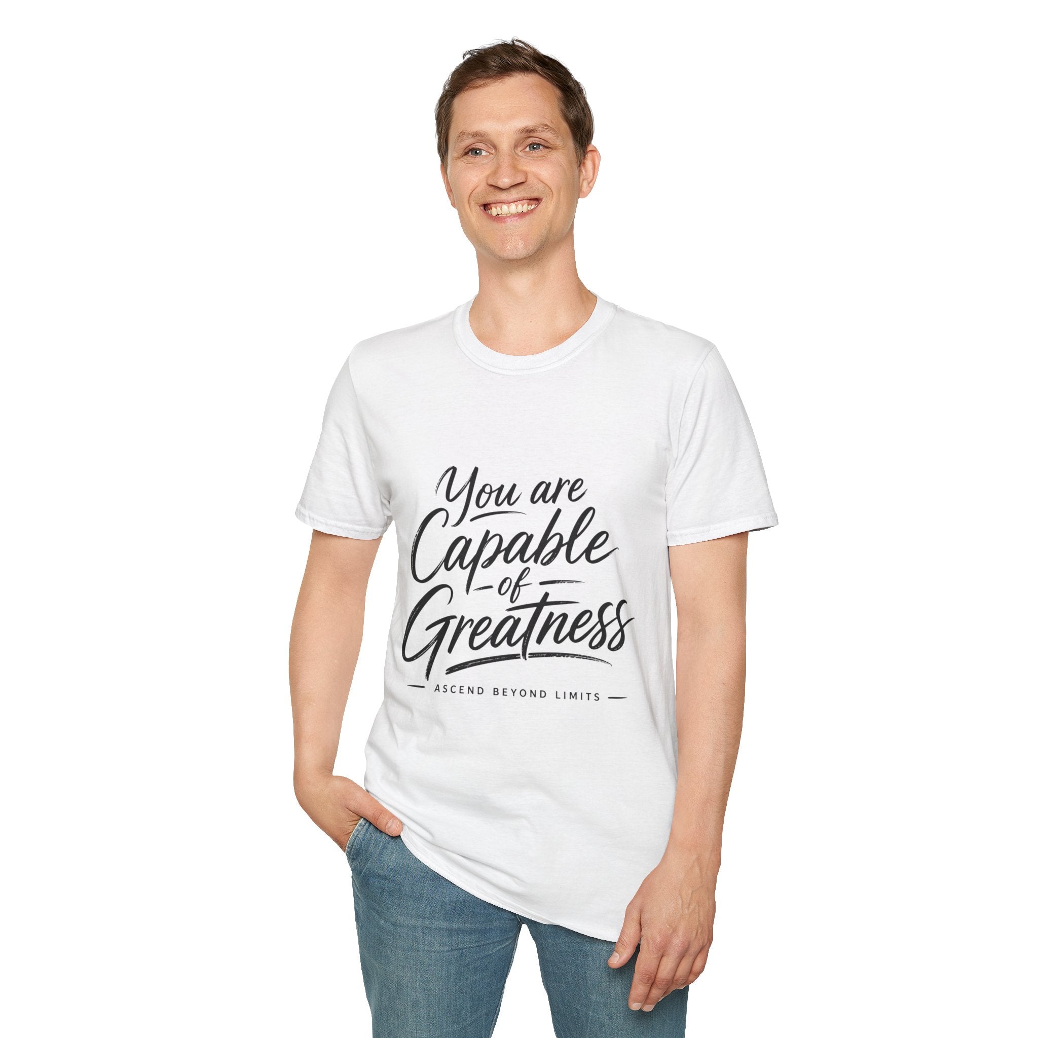 "You Are Capable of Greatness" – Inspirational Graphic Tee