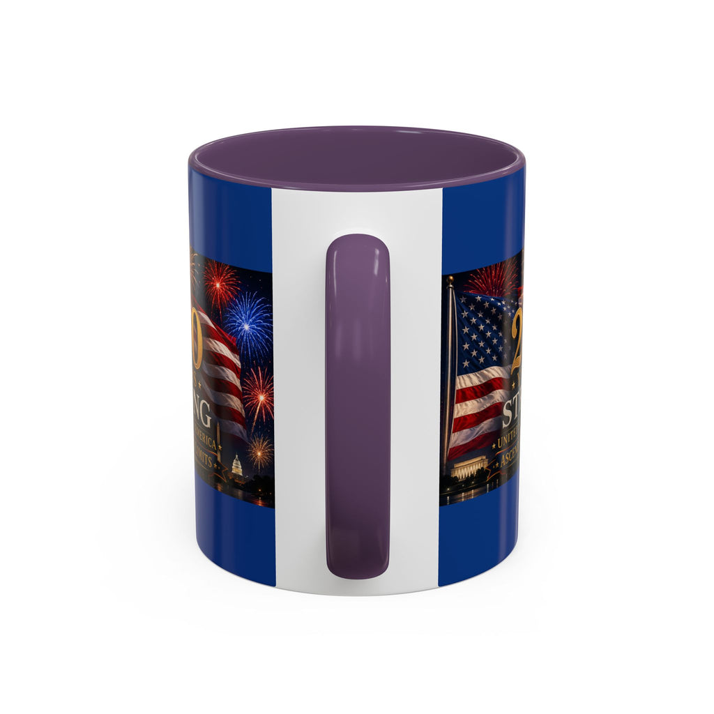 250 Years America Strong Coffee Mug — Patriotic USA Anniversary 11/15oz