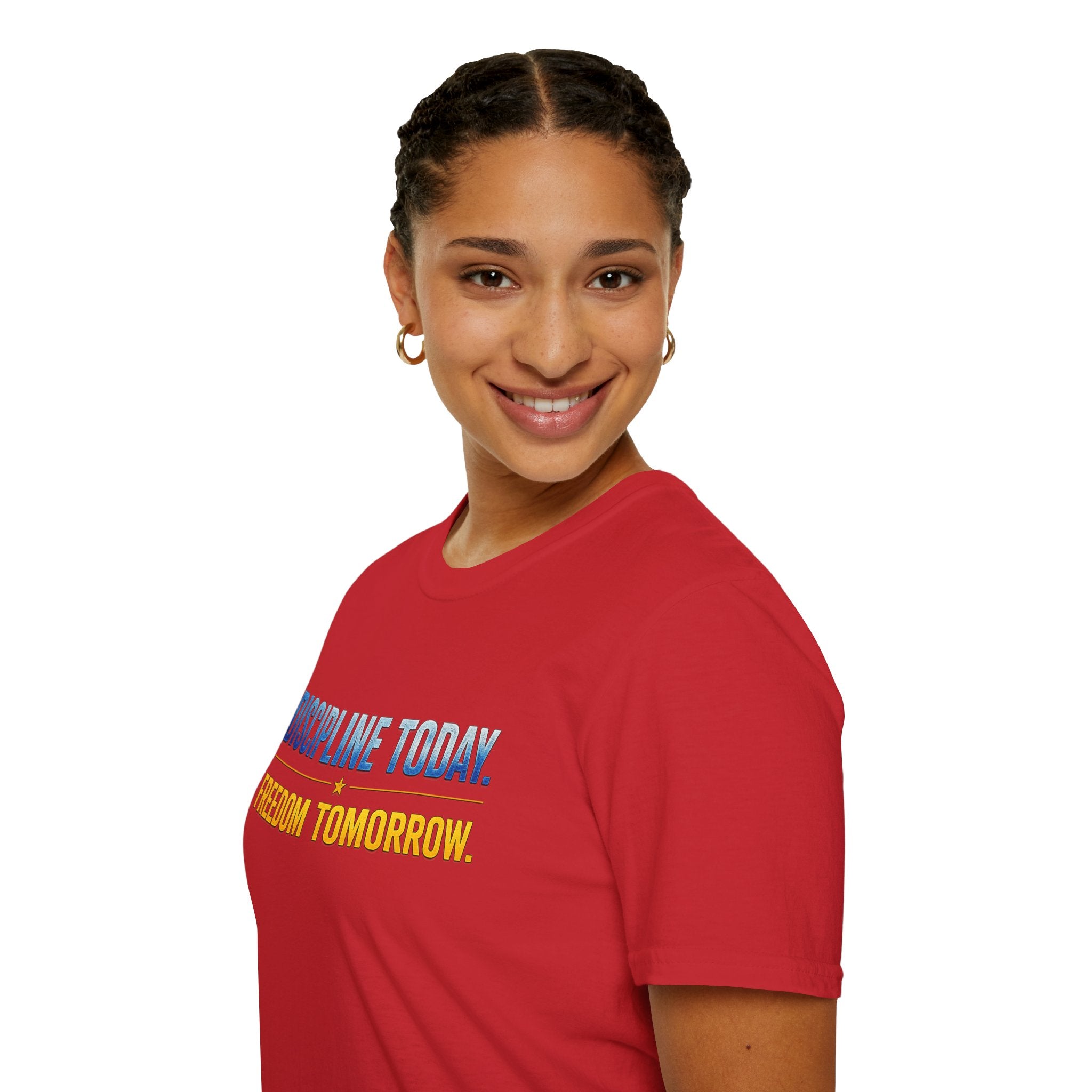 Discipline Today, Freedom Tomorrow T-Shirt — Legacy Mindset Lion Graphic