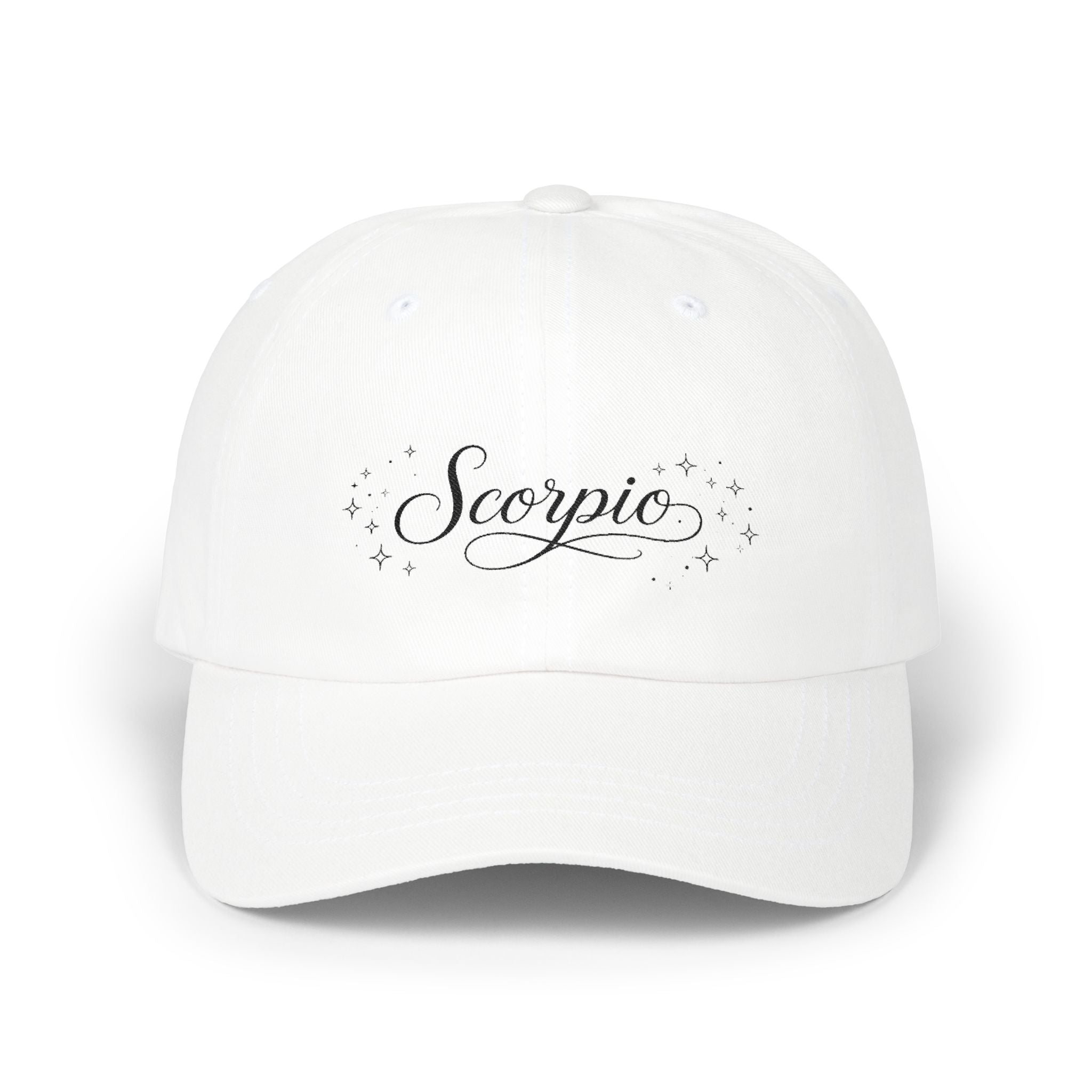 Scorpio Script Dad Cap — Astrological Zodiac Baseball Hat