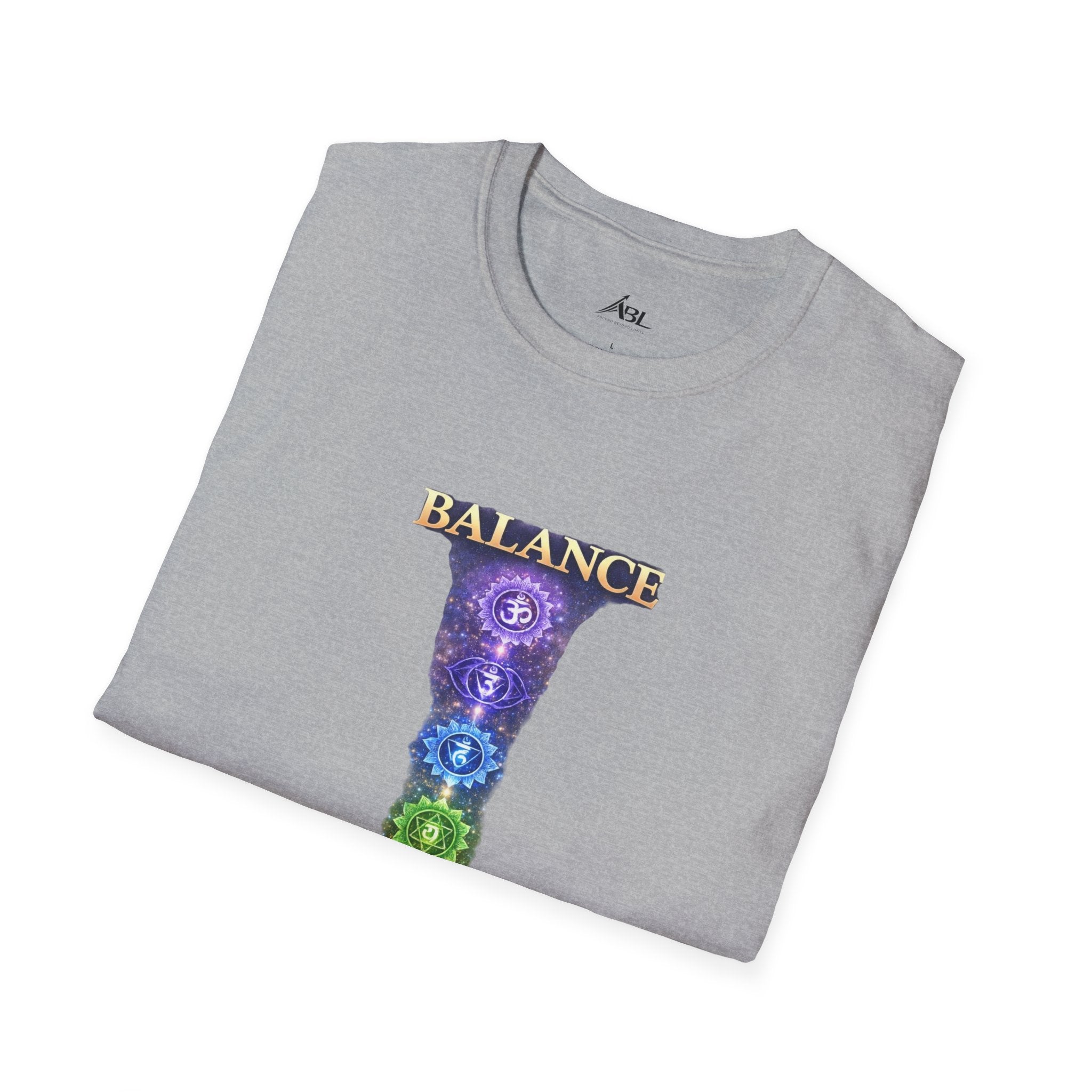Chakra Balance T-Shirt — 'Balance Within' Spiritual Yoga Tee (Your Only Limit)