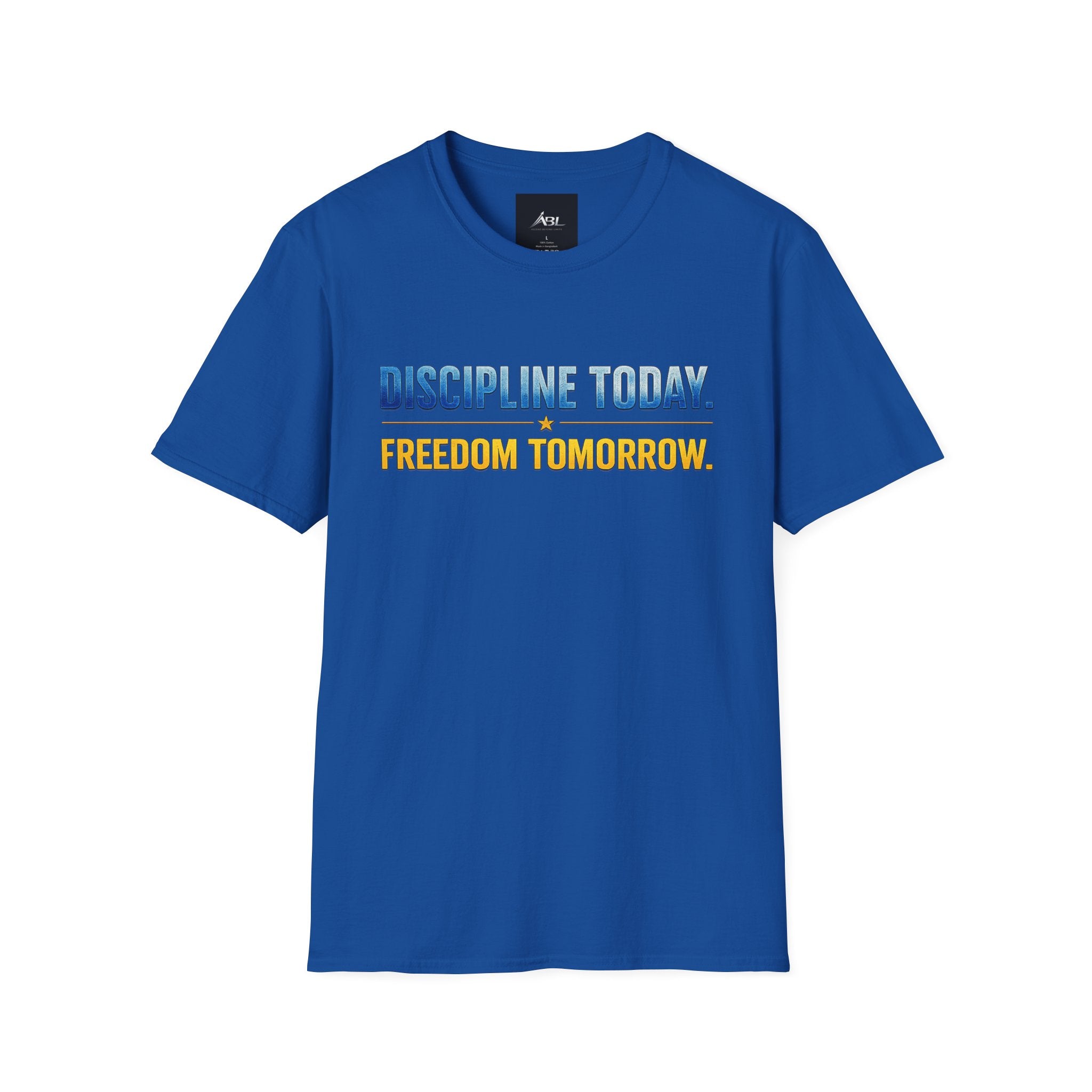 Discipline Today, Freedom Tomorrow T-Shirt — Legacy Mindset Lion Graphic