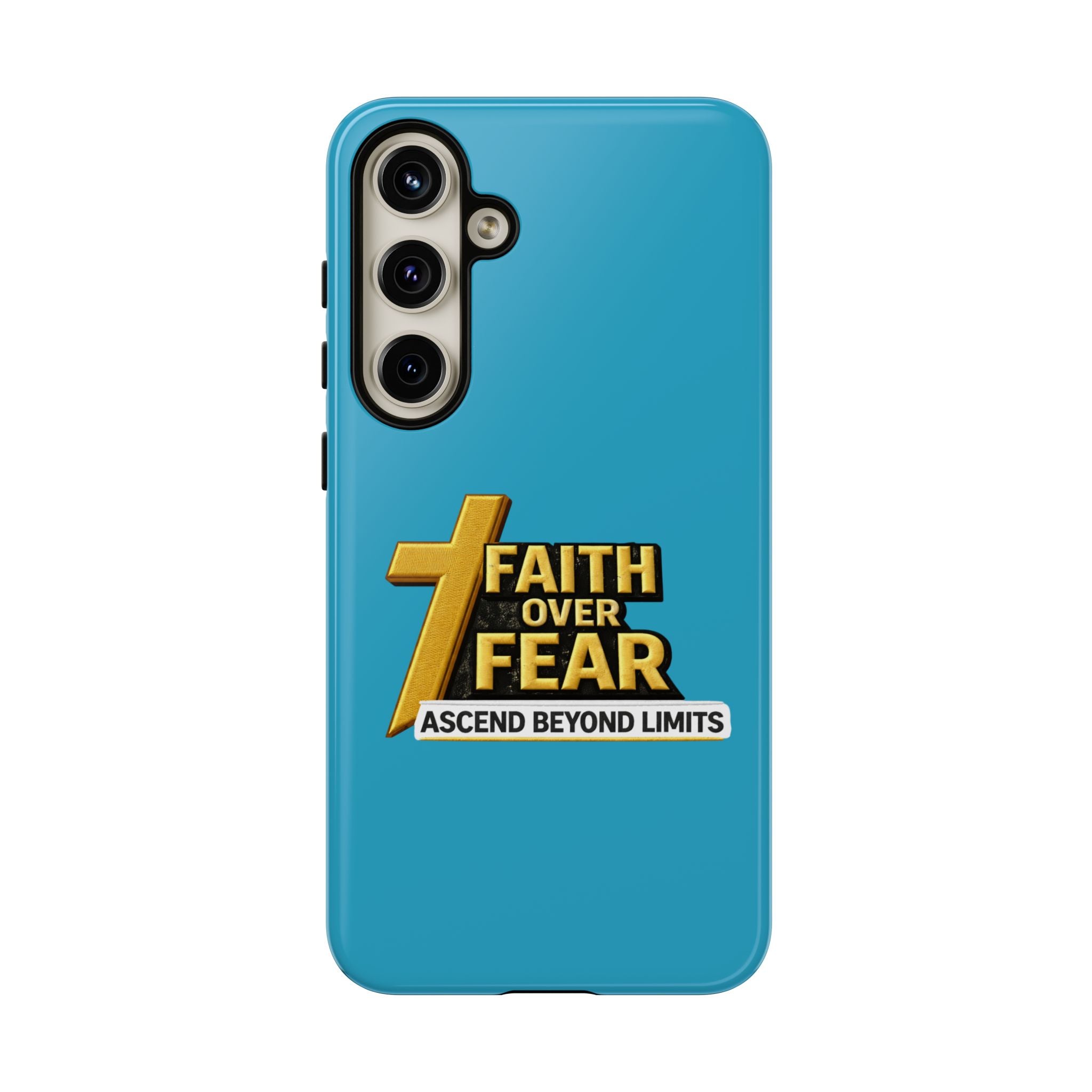 Faith Over Fear Tough Phone Case — "Ascend Beyond Limits" Inspirational Christian Protection