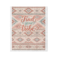 Find Your Tribe Boho Throw Blanket — Southwestern Pattern Velveteen Microfiber