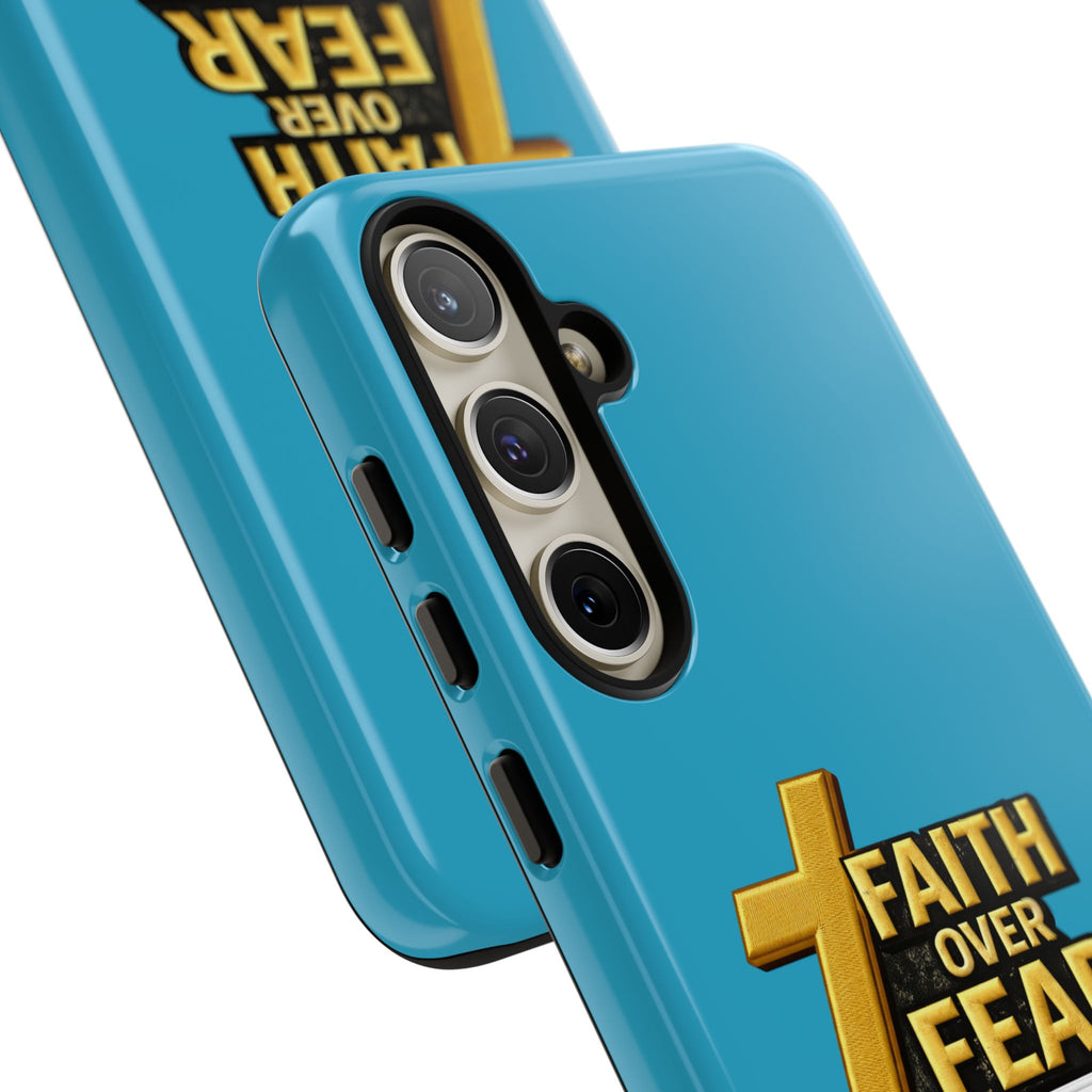 Faith Over Fear Tough Phone Case — "Ascend Beyond Limits" Inspirational Christian Protection