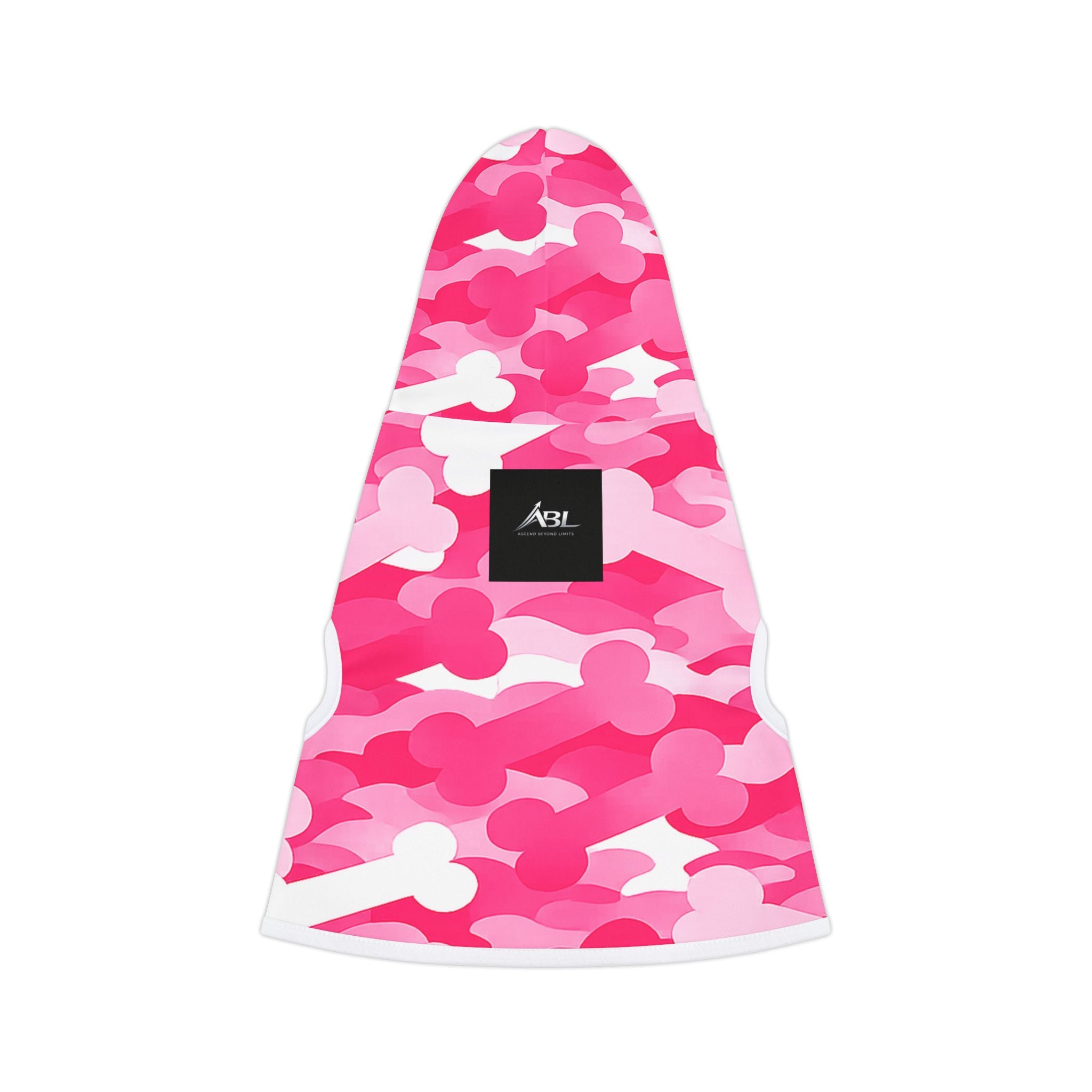 Pink Bone Camo Pet Hoodie - Cute Camouflage Dog & Cat Hooded Sweatshirt