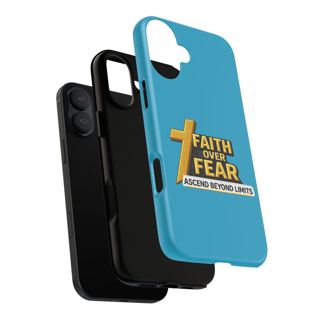 Faith Over Fear Tough Phone Case — "Ascend Beyond Limits" Inspirational Christian Protection