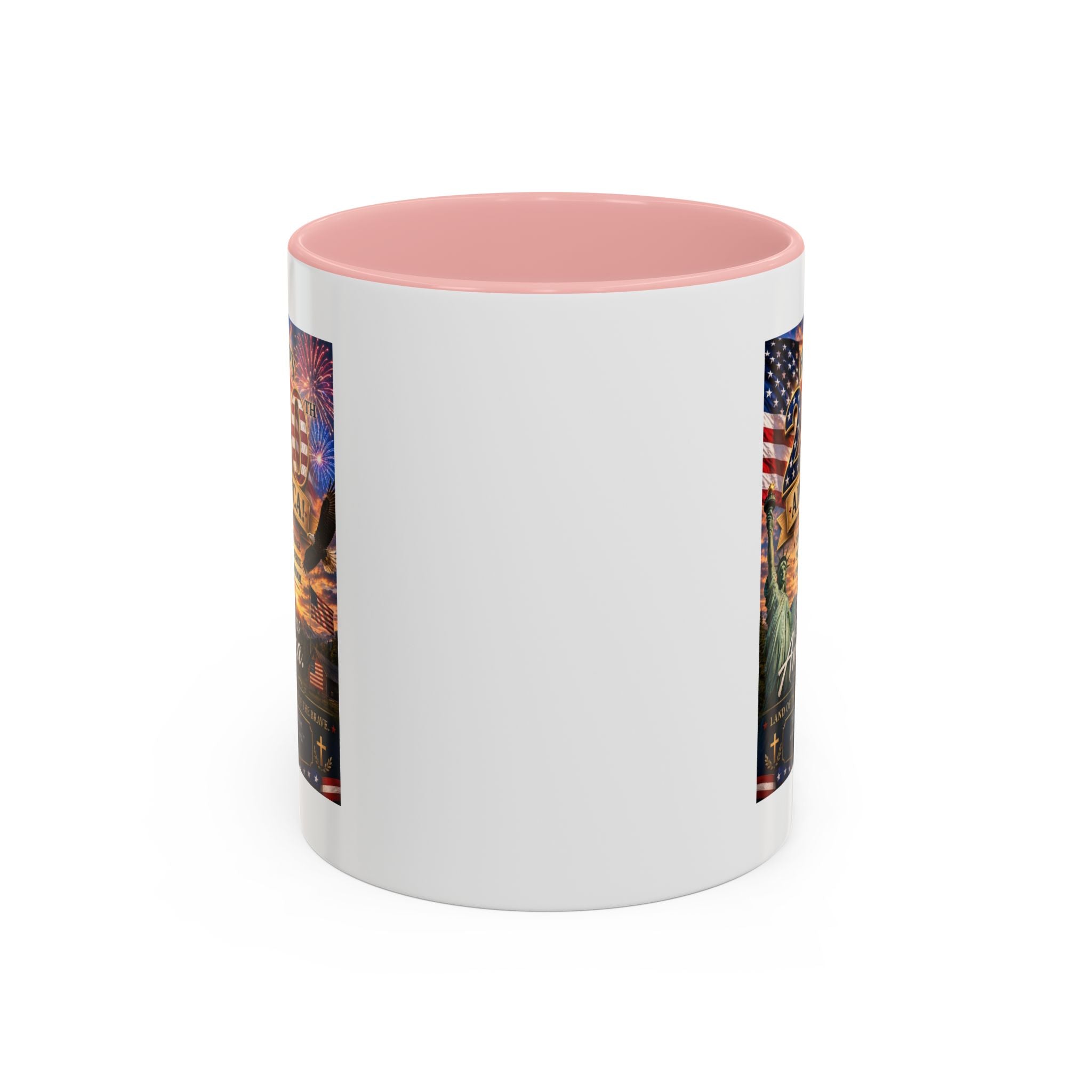 Patriotic Coffee Mug - "Happy 250 America!" Anniversary Design